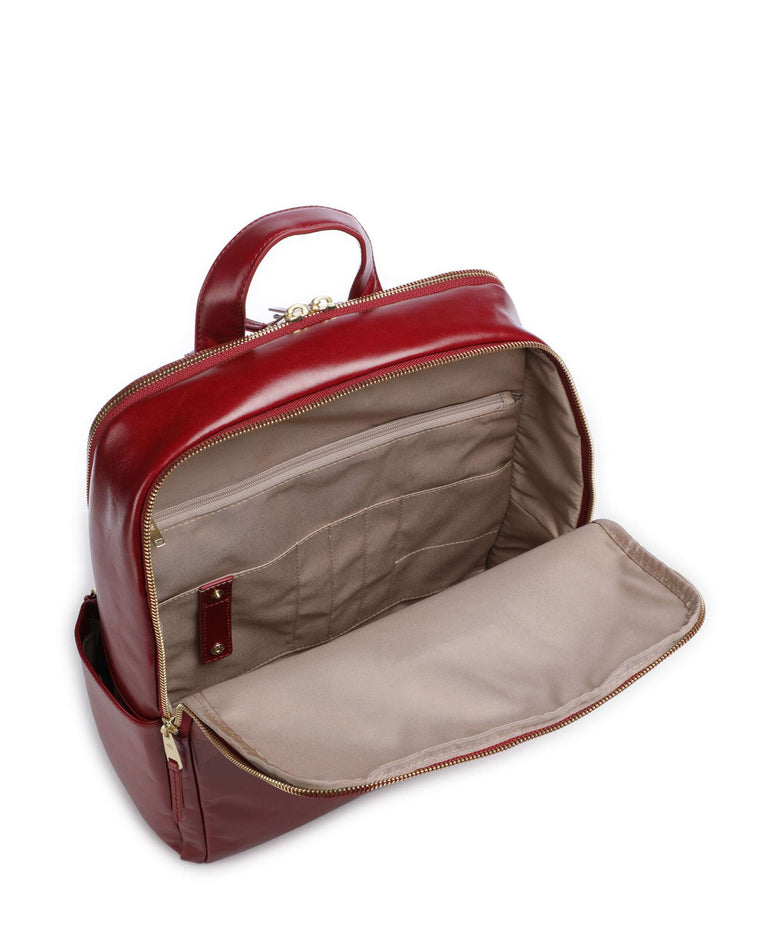 Piquadro Blue Square Backpack red