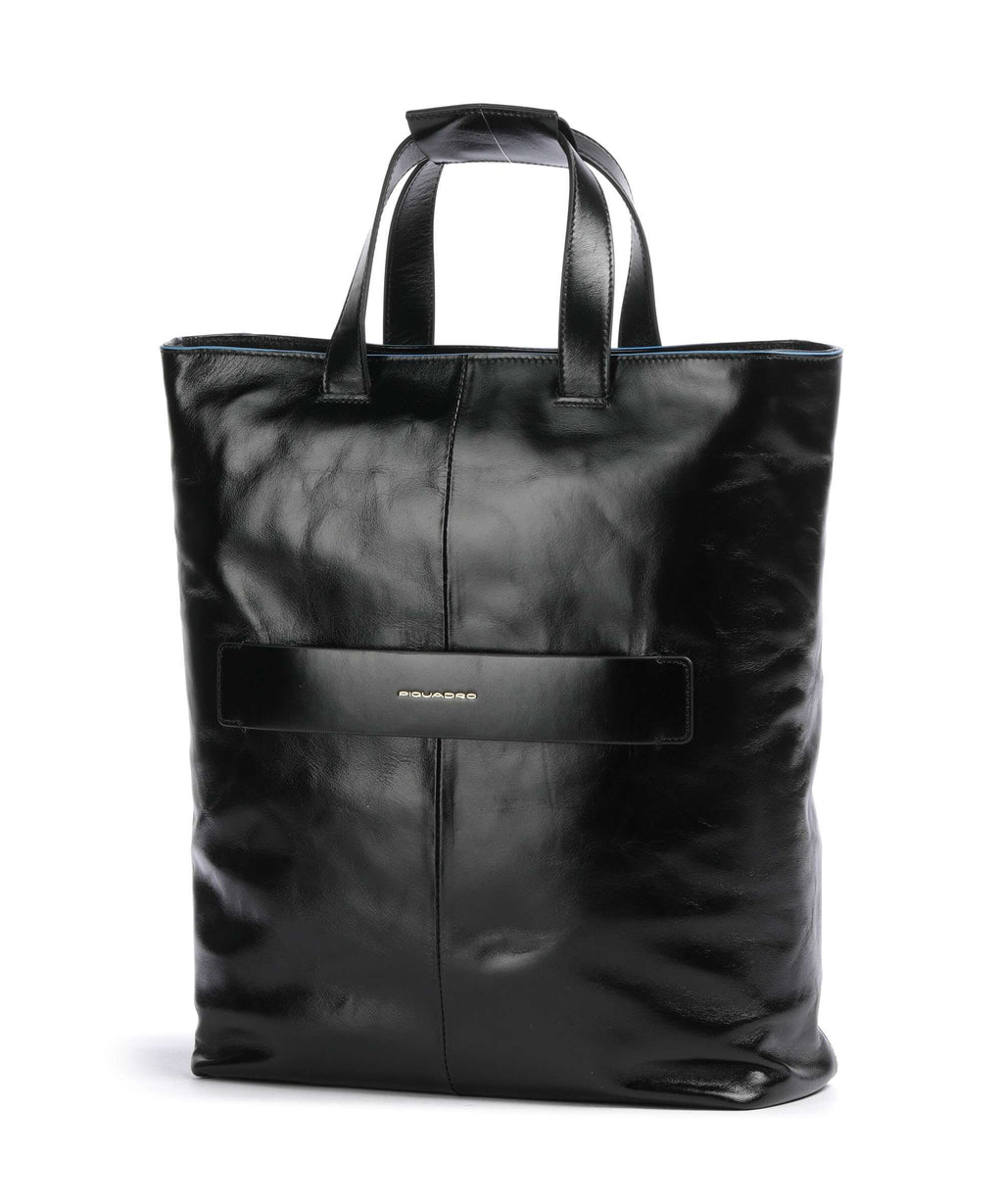 Piquadro Blue Square Hobo bag black