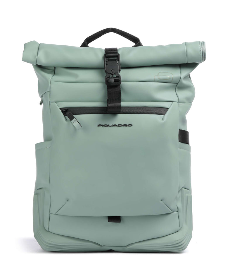 Piquadro Corner 2.0 Rolltop backpack green