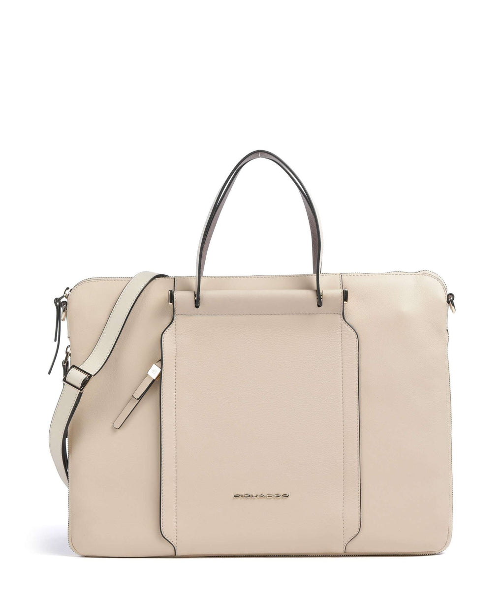 Piquadro W92T Briefcase beige/cuoio