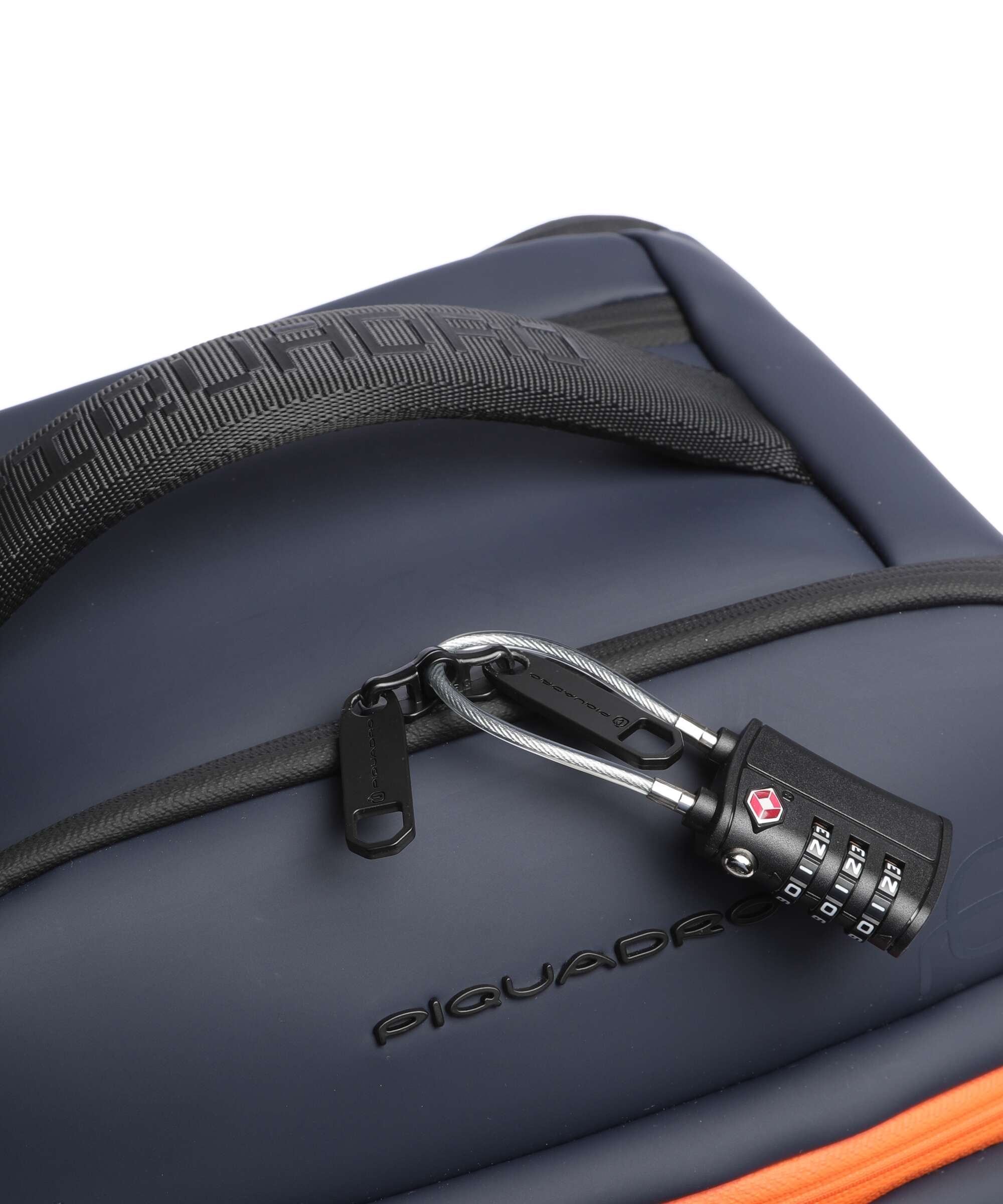 Piquadro Corner Backpack with wheels blue