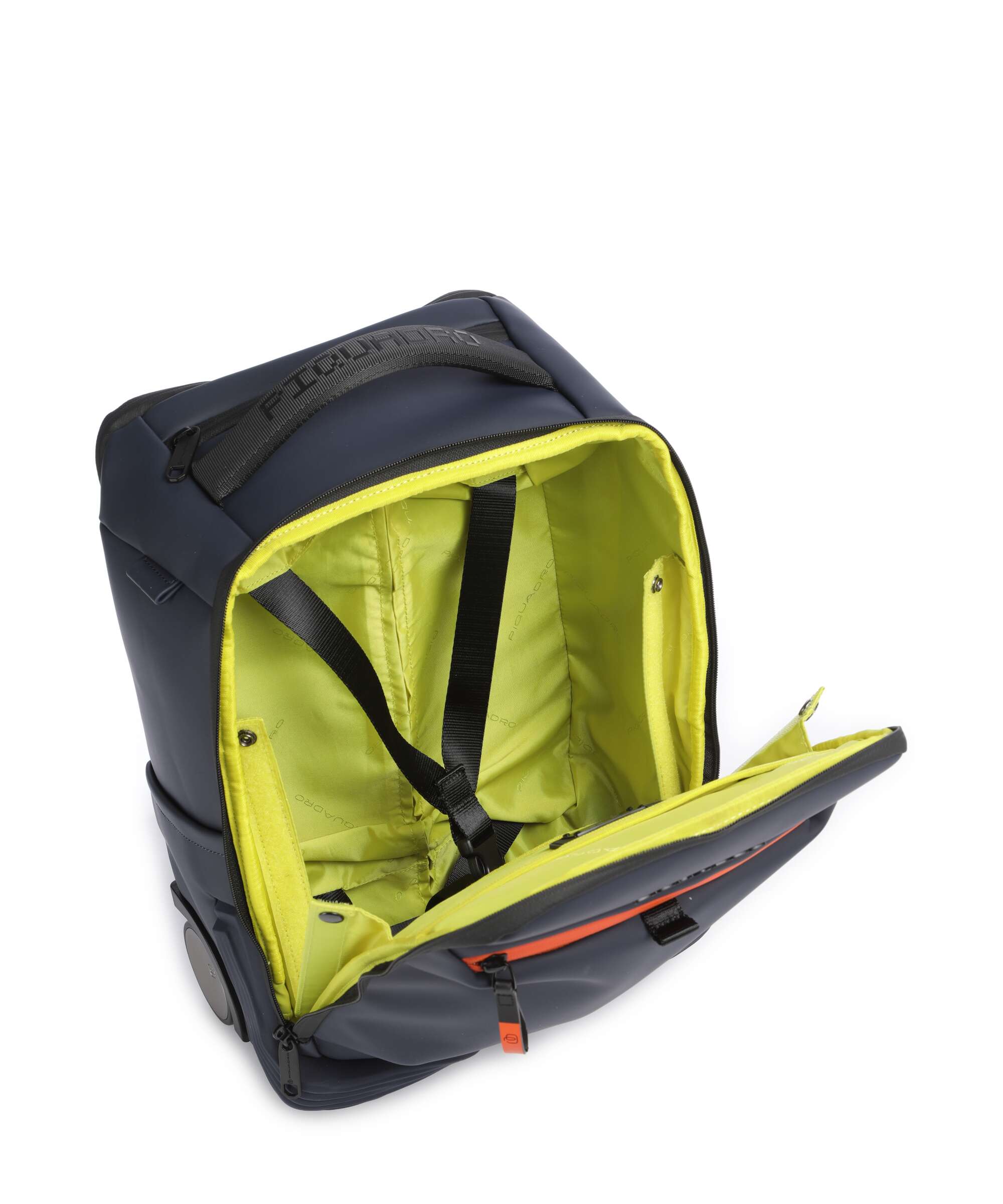 Piquadro Corner Backpack with wheels blue