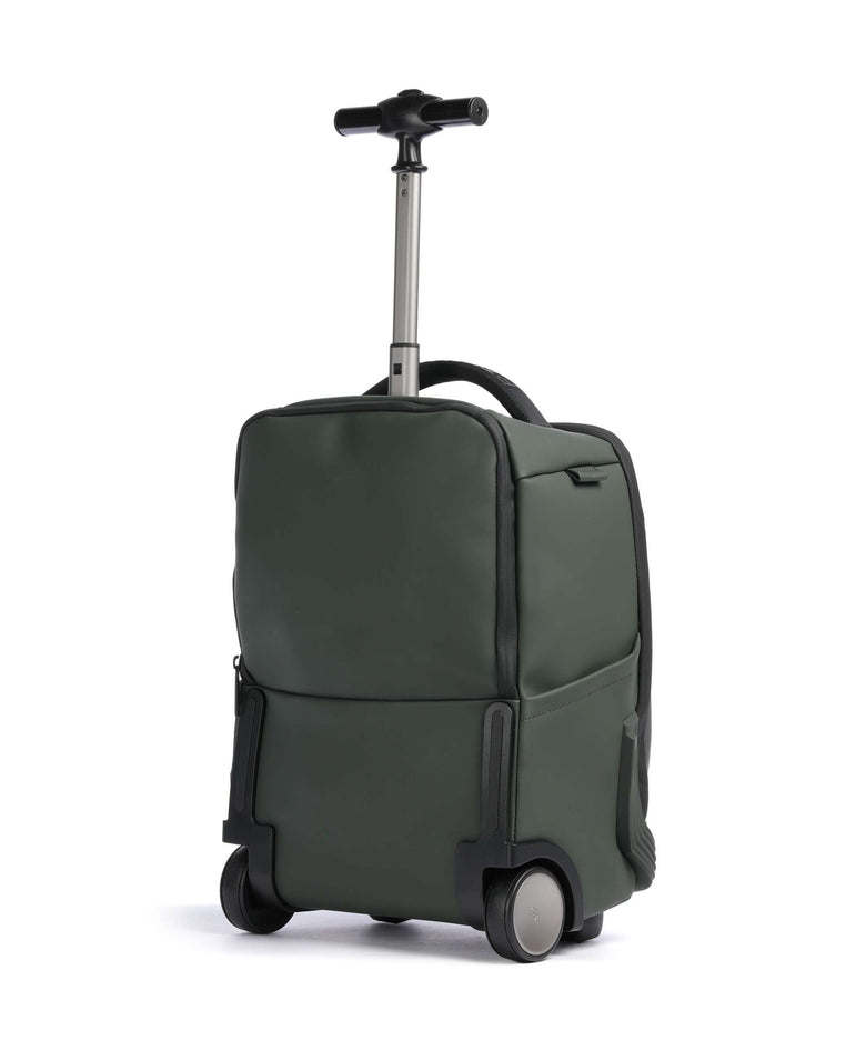 Piquadro Corner Backpack with wheels sage green