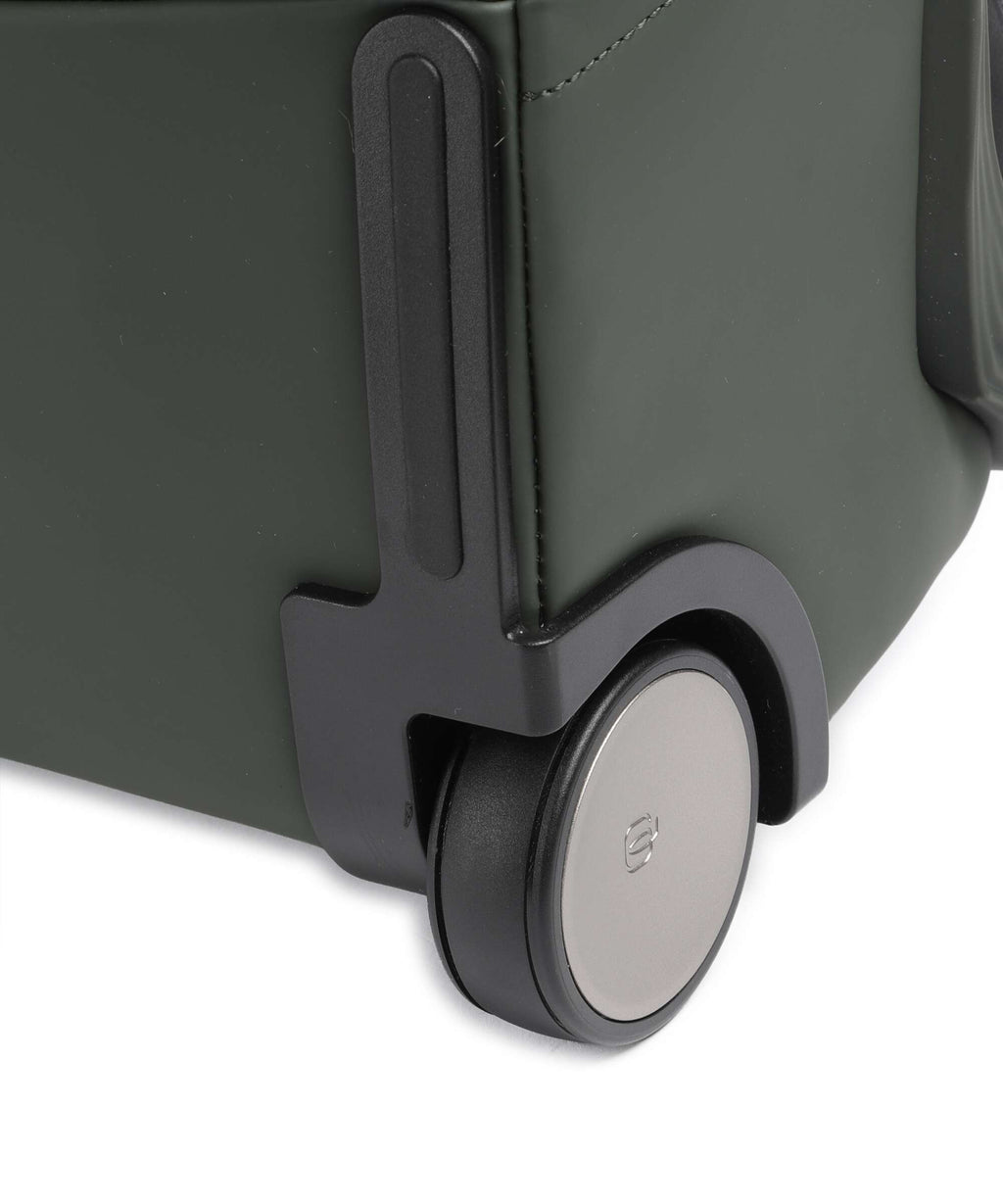 Piquadro Corner Backpack with wheels sage green