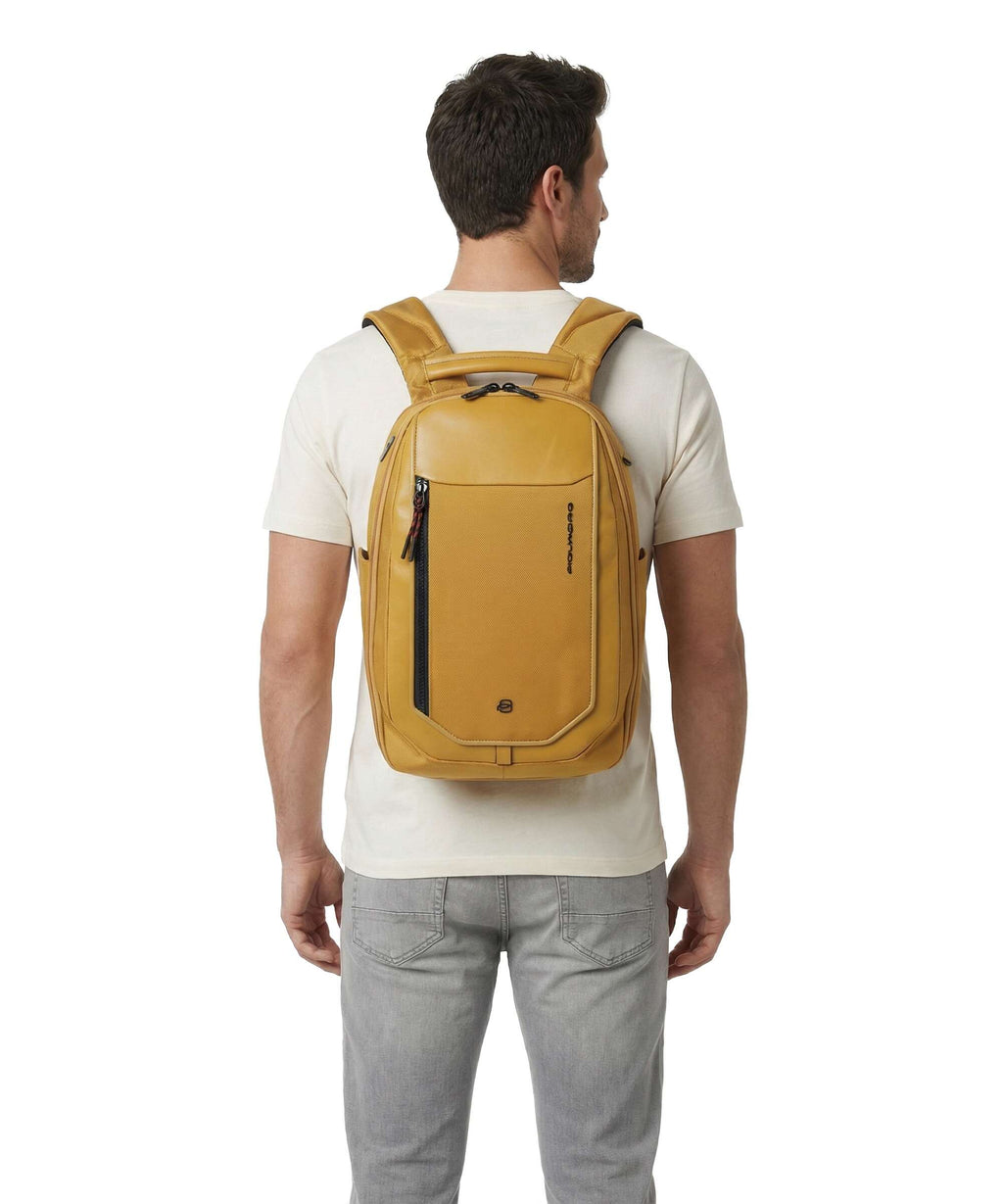 Piquadro Lyss Ryanair Travel backpack yellow