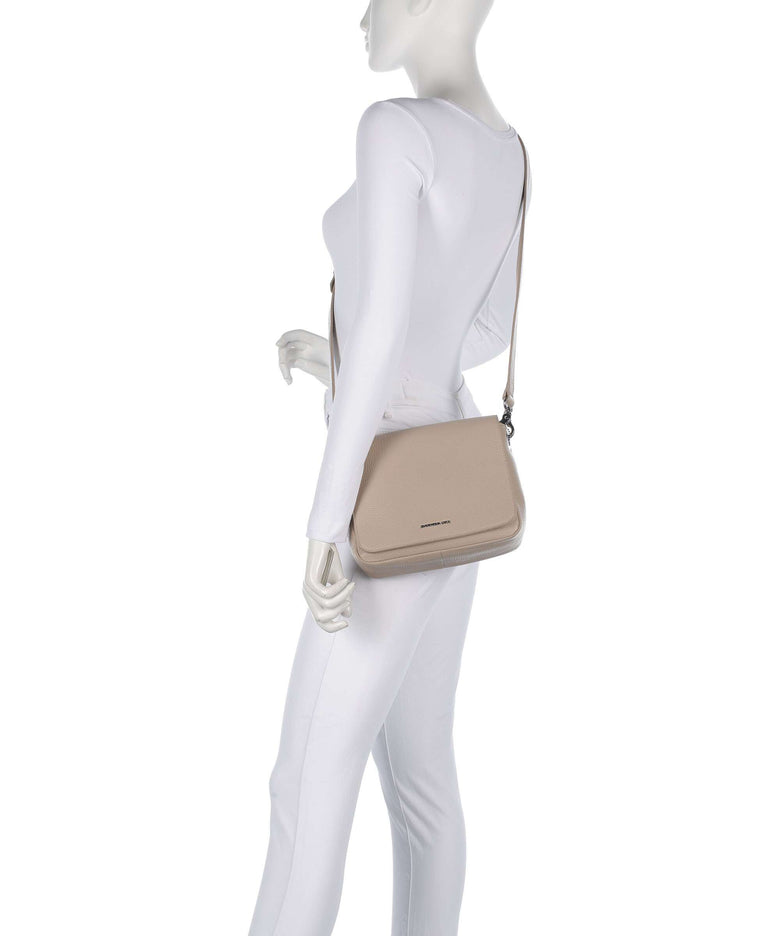 Mandarina Duck Mellow Leather Shoulder bag warm taupe