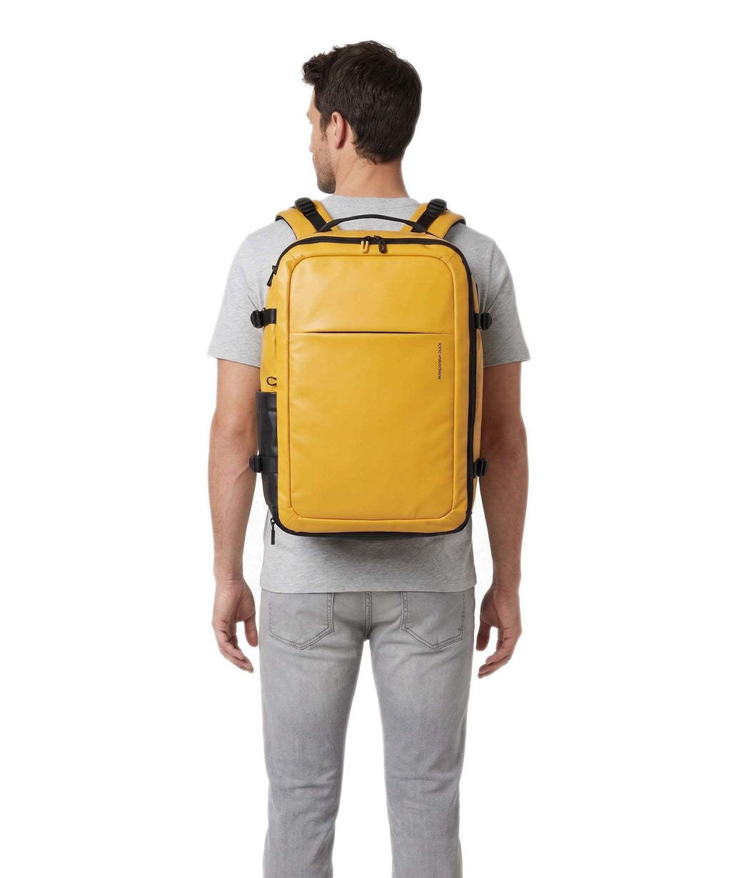 Mandarina Duck Coated Backpack duck yellow