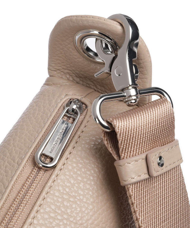 Mandarina Duck Mellow Leather Crossbody bag warm taupe