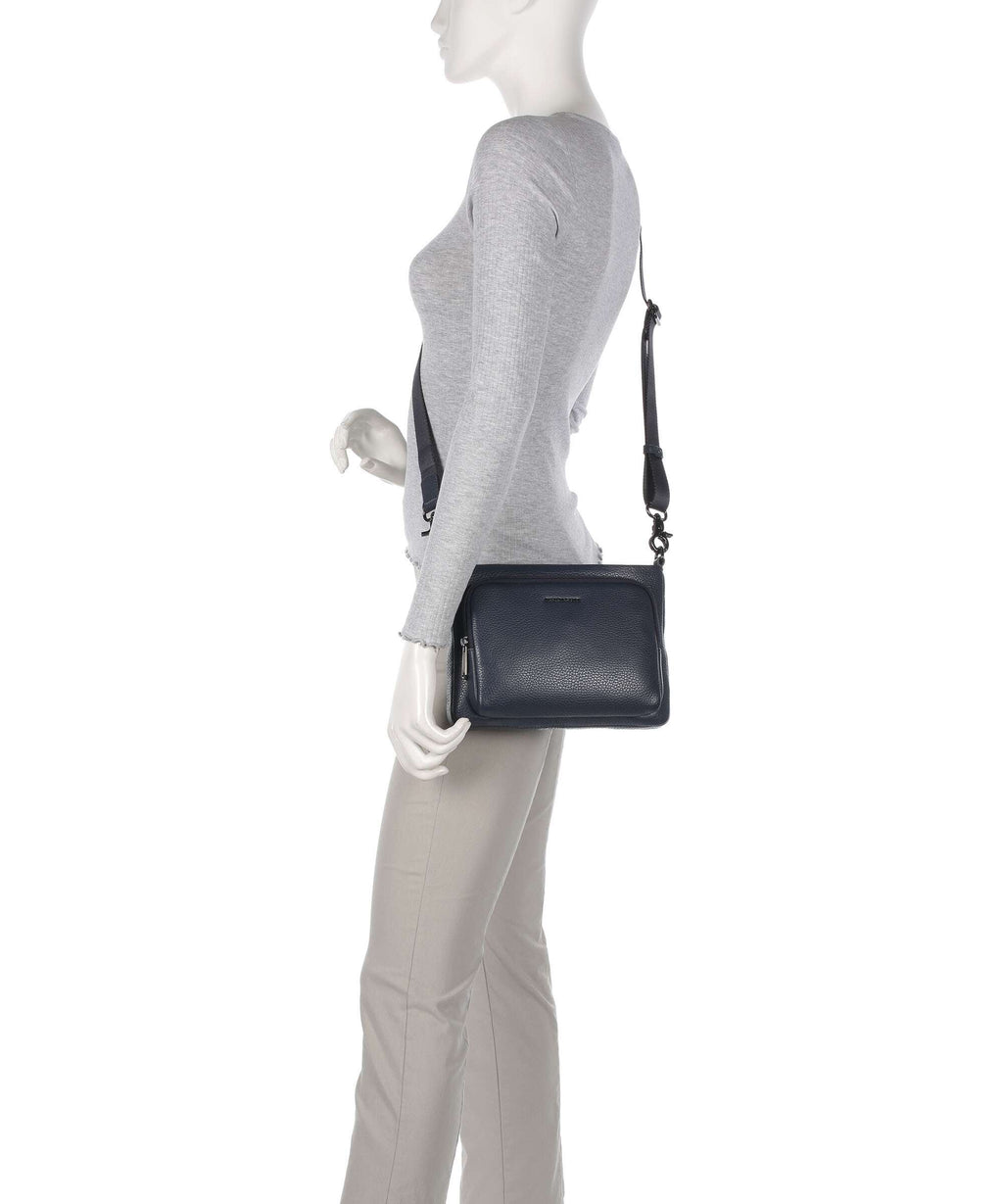 Mandarina Duck Mellow Leather Crossbody bag dress blue