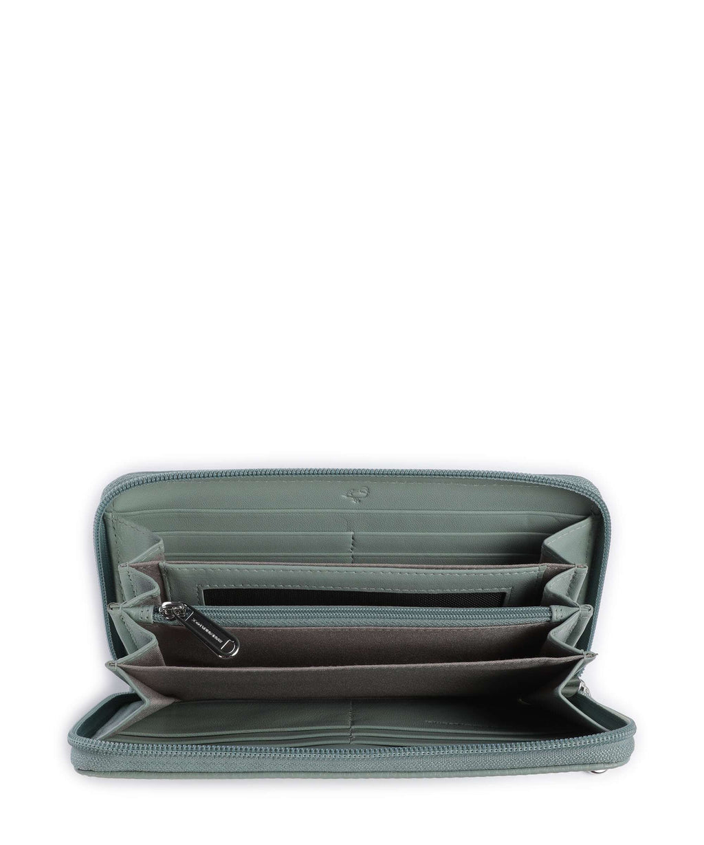 Mandarina Duck Mellow Leather Wallet iceberg green