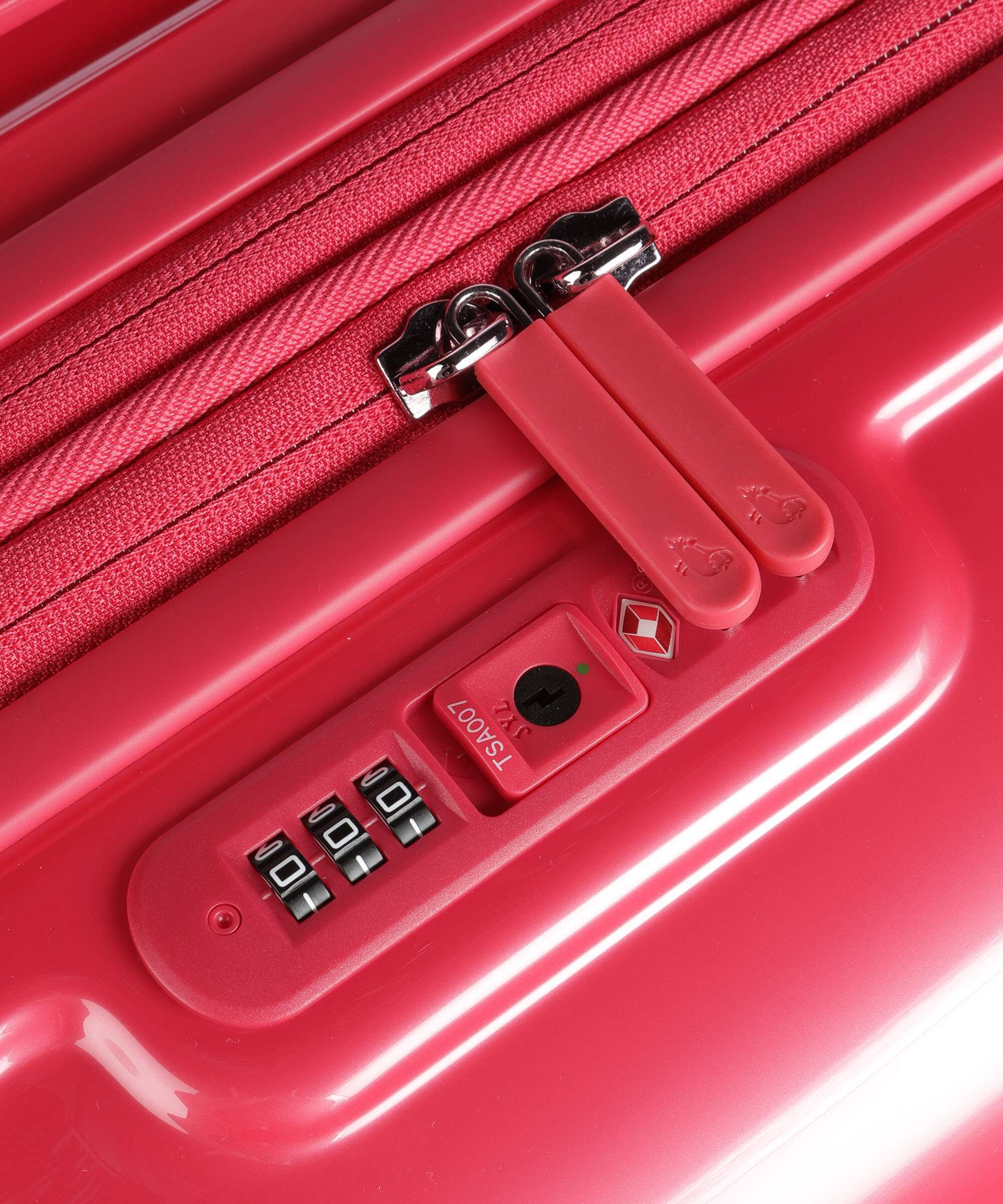 Mandarina Duck Logoduck+ Metal Spinner (4 wheels) raspberry