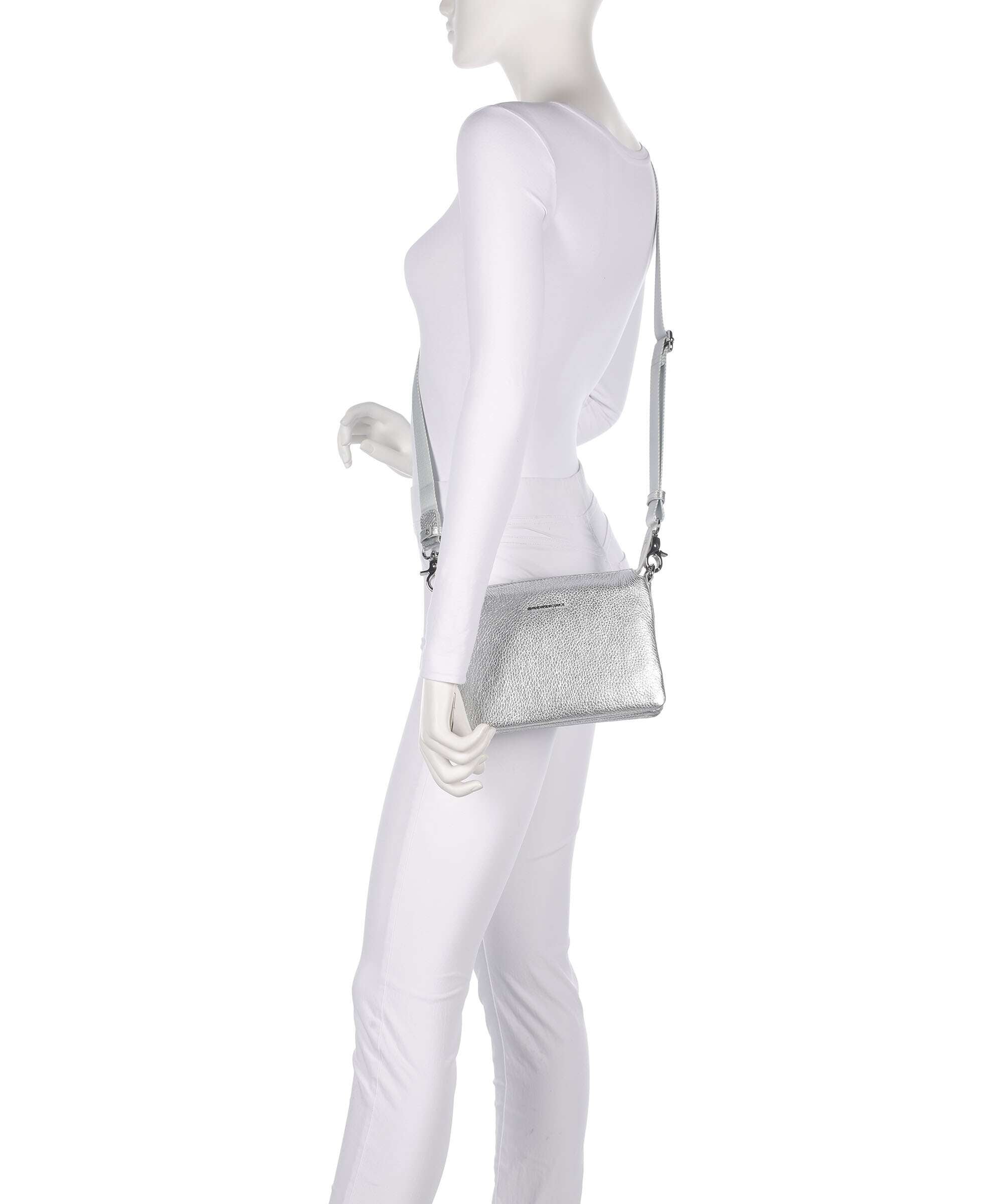 Mandarina Duck Mellow Metal Crossbody bag silver