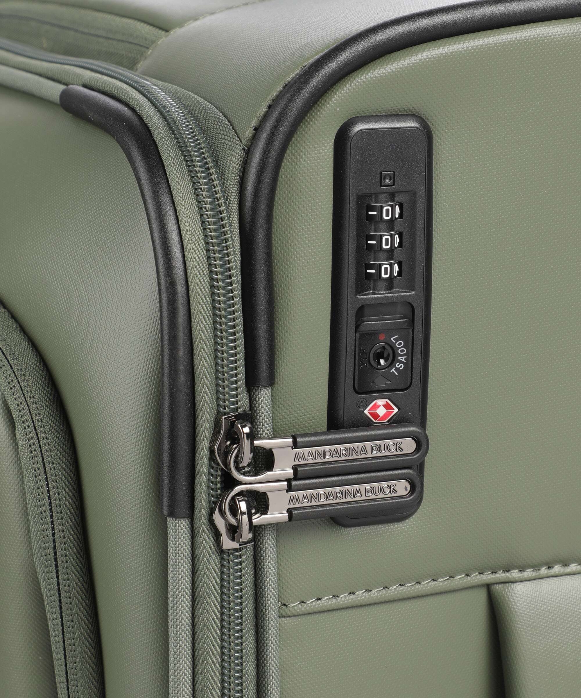 Mandarina Duck Eco Coated Spinner (4 wheels) pine green