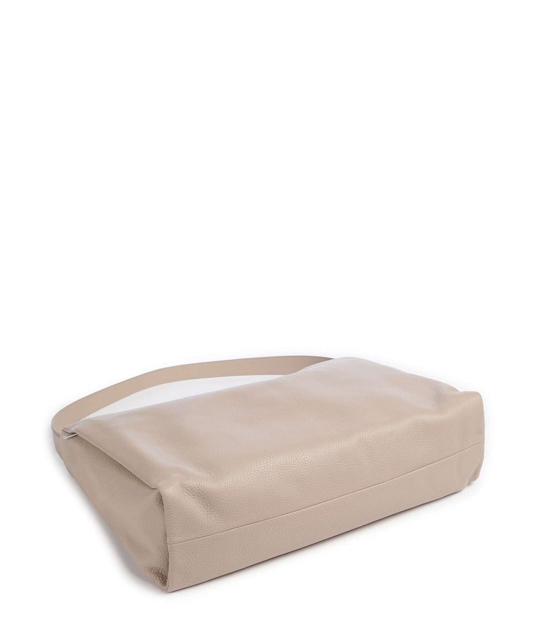 Mandarina Duck Mellow Leather Hobo bag warm taupe