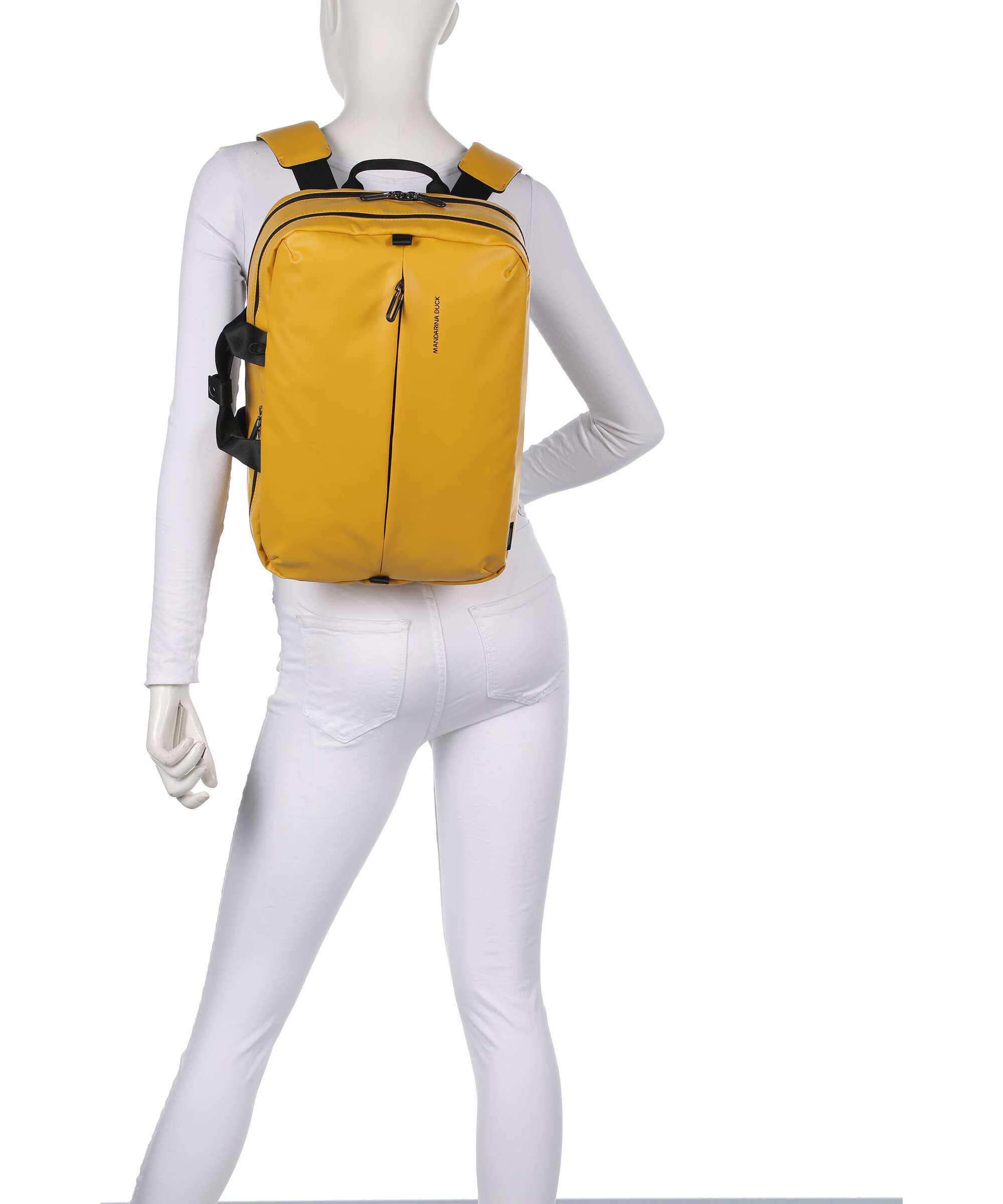 Mandarina Duck Eco Coated Backpack bag duck yellow