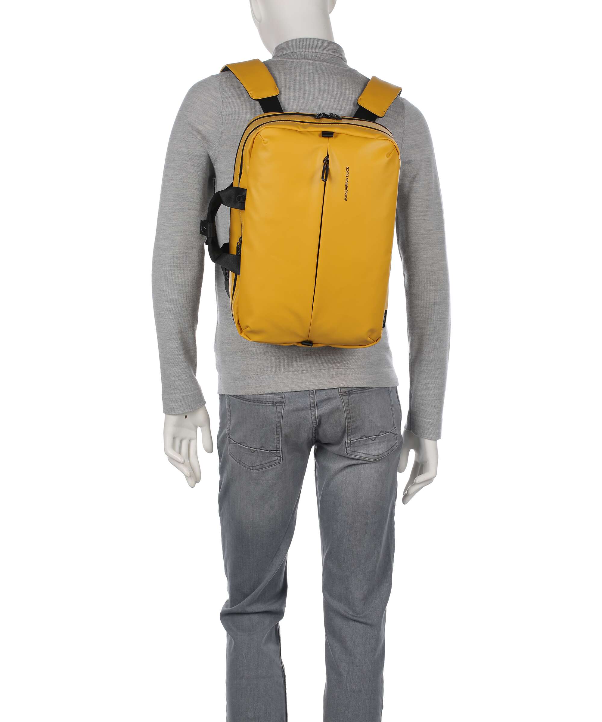 Mandarina Duck Eco Coated Backpack bag duck yellow