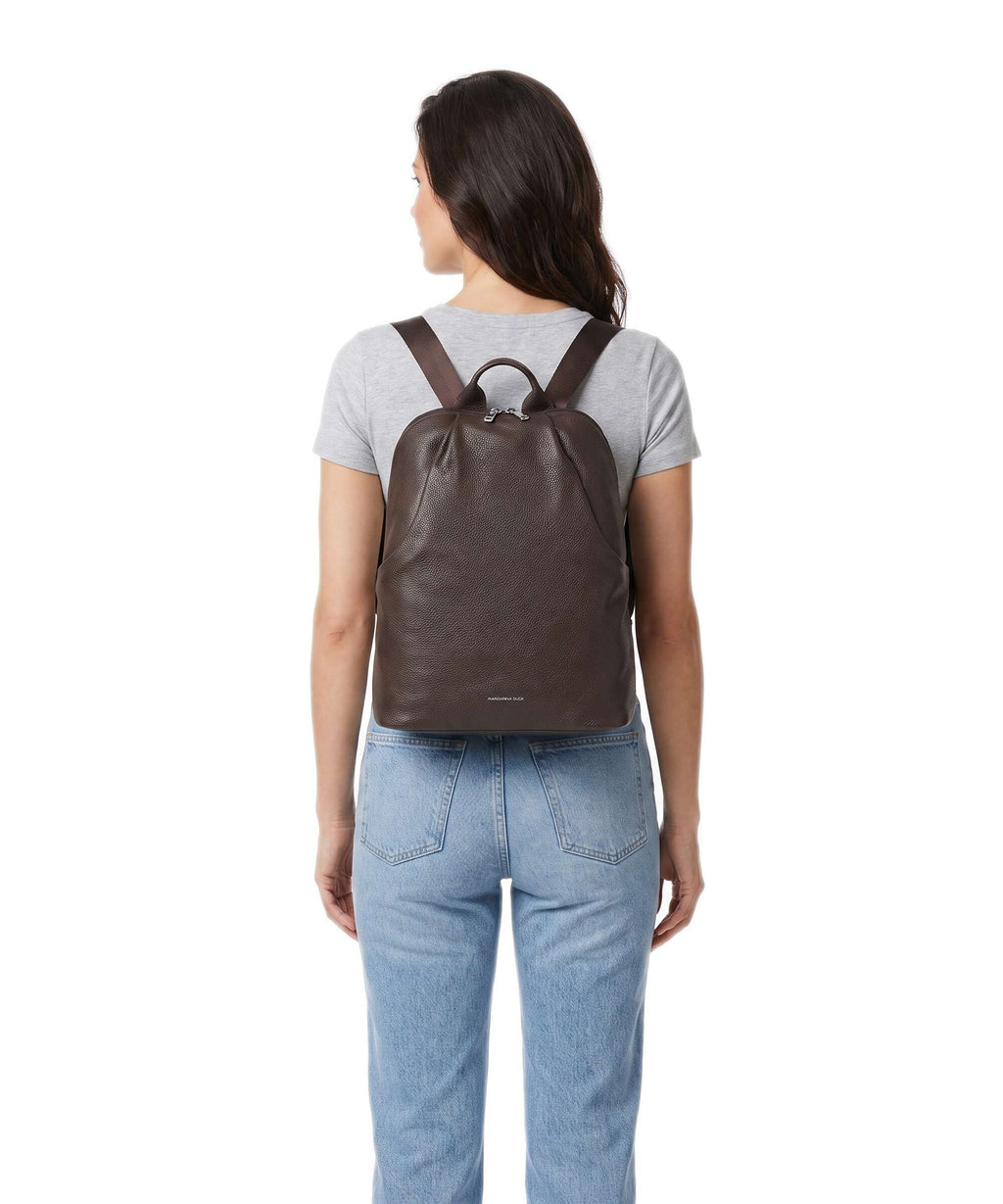 Mandarina Duck Mellow Leather Backpack espresso