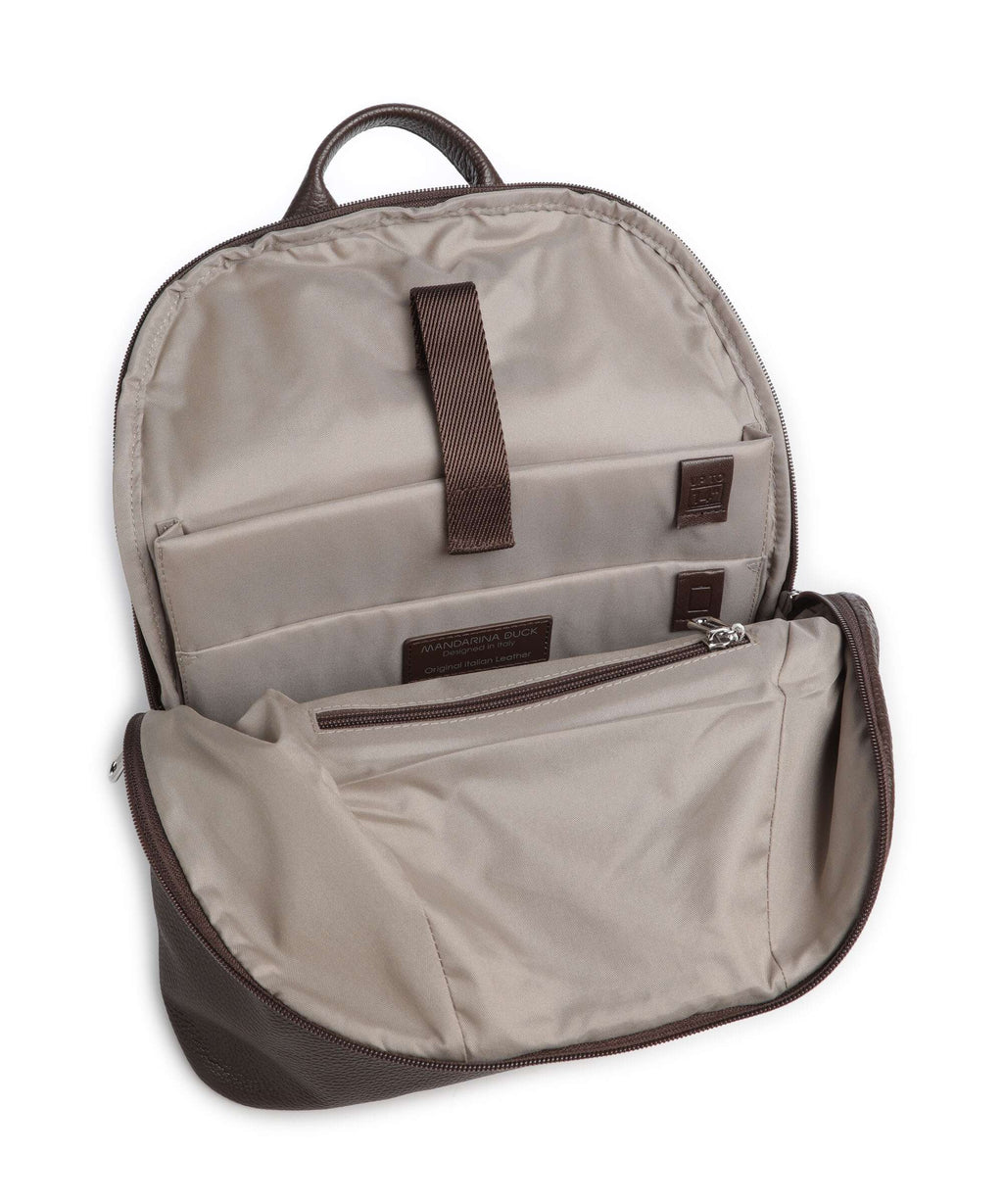 Mandarina Duck Mellow Leather Backpack espresso