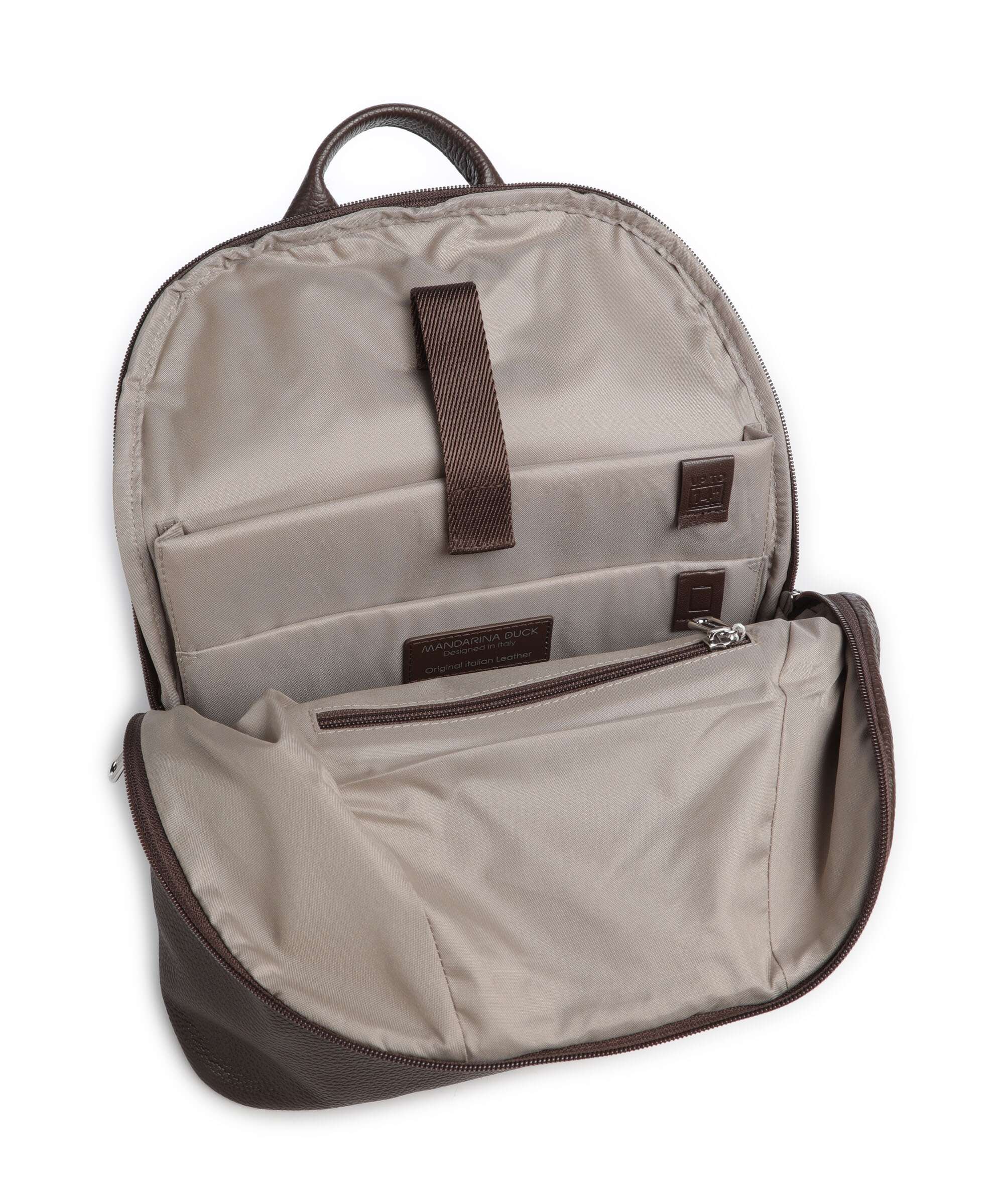 Mandarina Duck Mellow Leather Backpack espresso