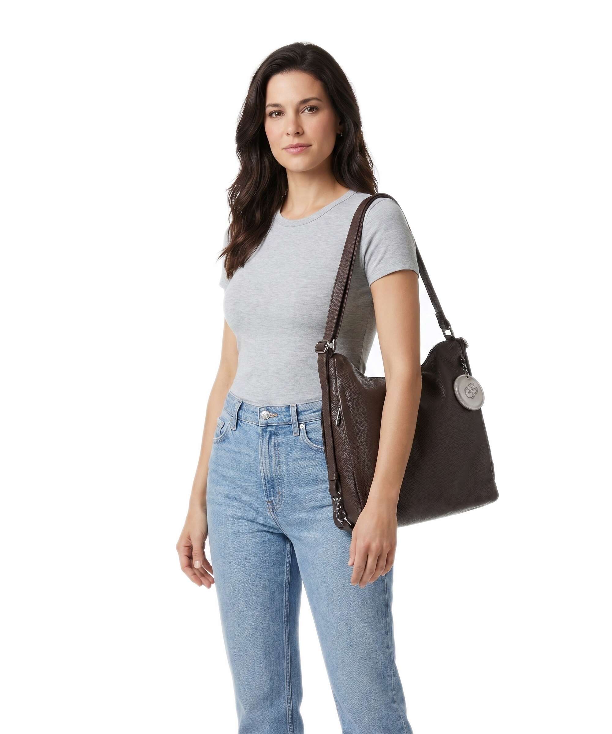 Mandarina Duck Mellow Leather Backpack bag espresso