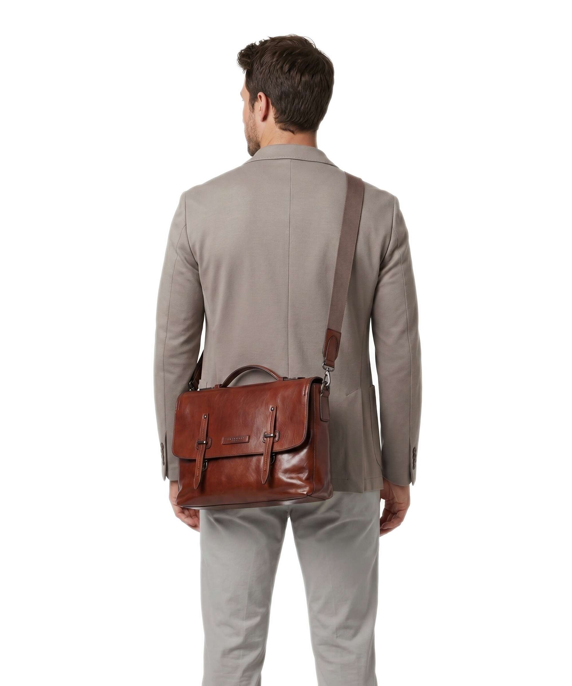 The Bridge Kallio Briefcase marrone/opaco