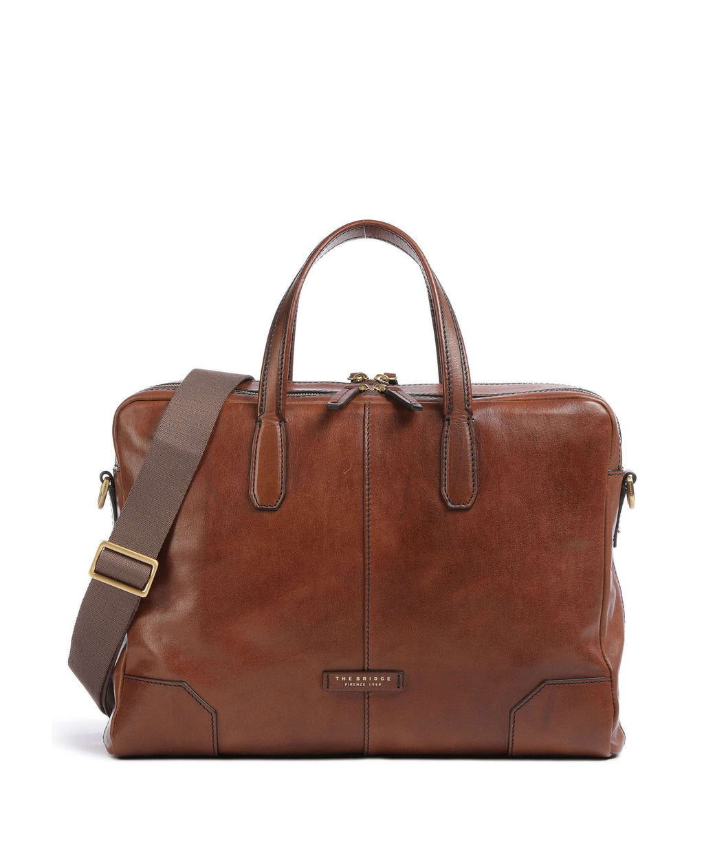 The Bridge Vespucci Briefcase marrone