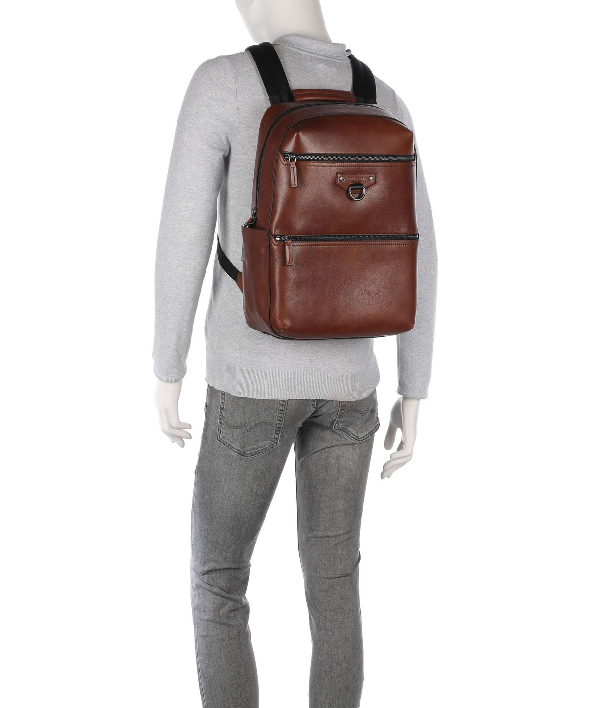 The Bridge Iacopo Backpack marrone/rut scamosciato opaco