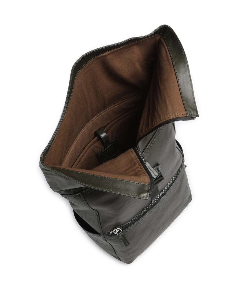 The Bridge Iacopo Rolltop backpack tirolo