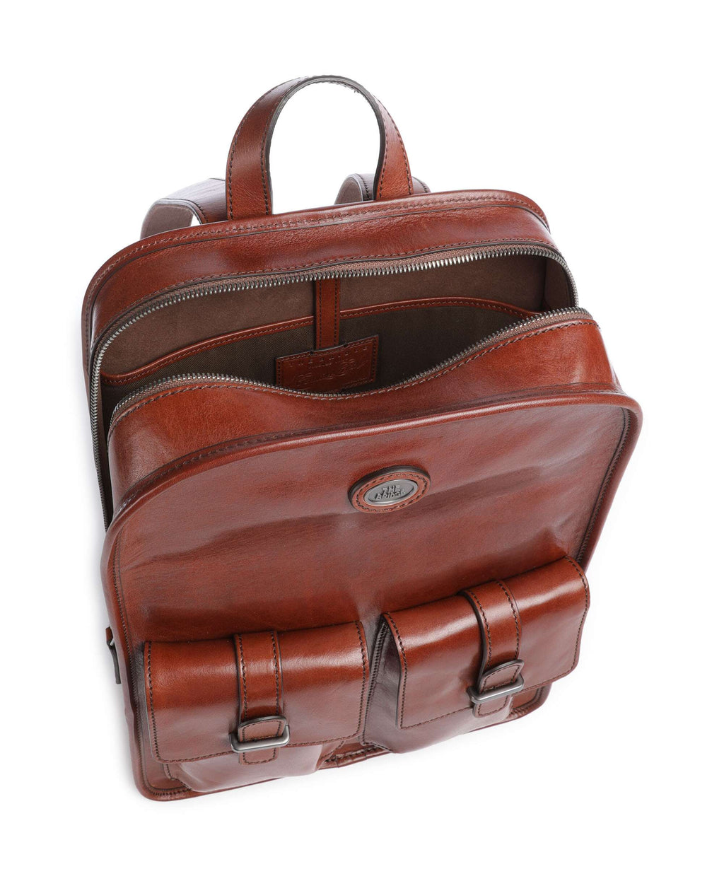 The Bridge Isaia Backpack marrone/rut scamosciato opaco