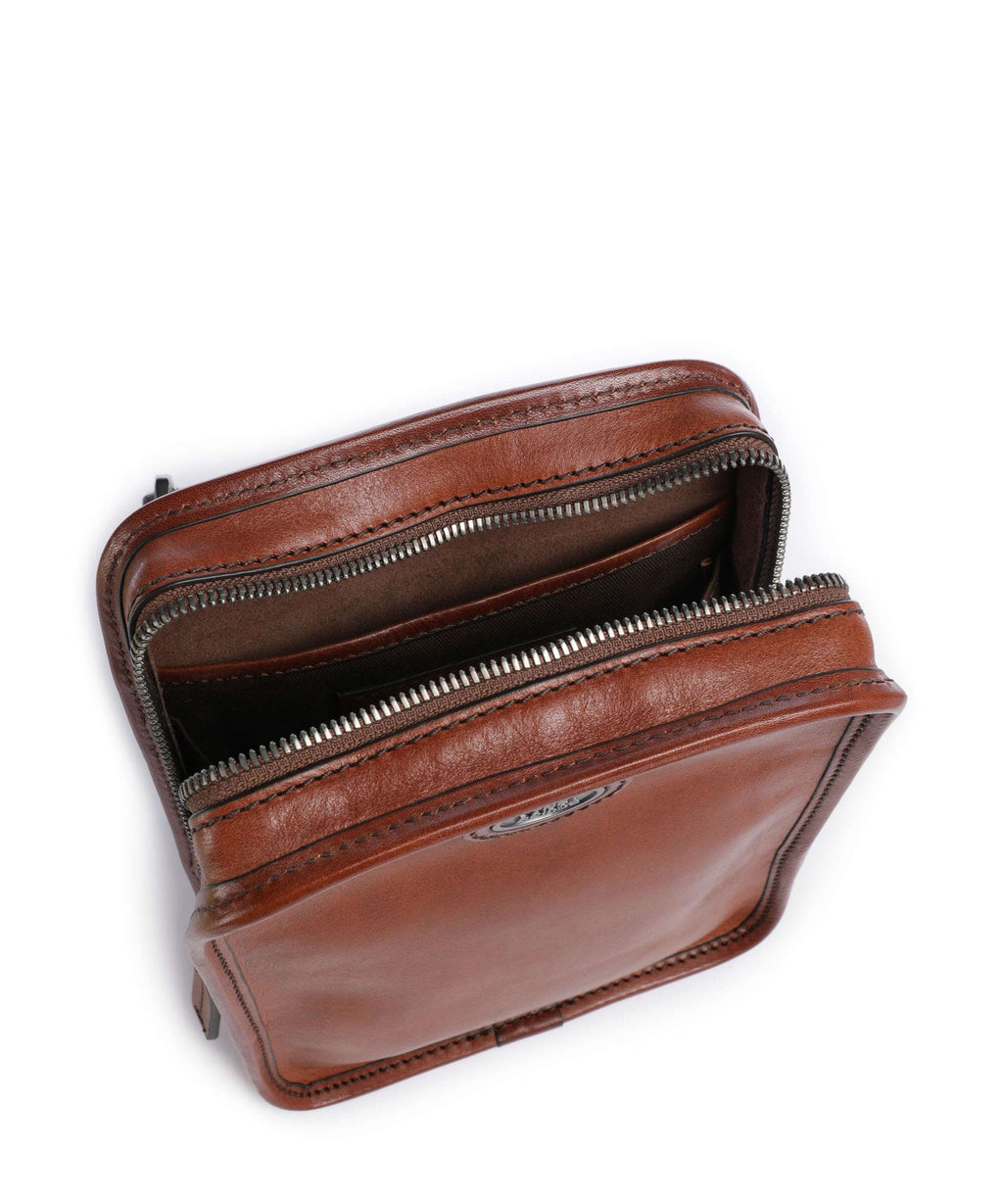 The Bridge Isaia Crossbody bag marrone/rut scamosciato opaco