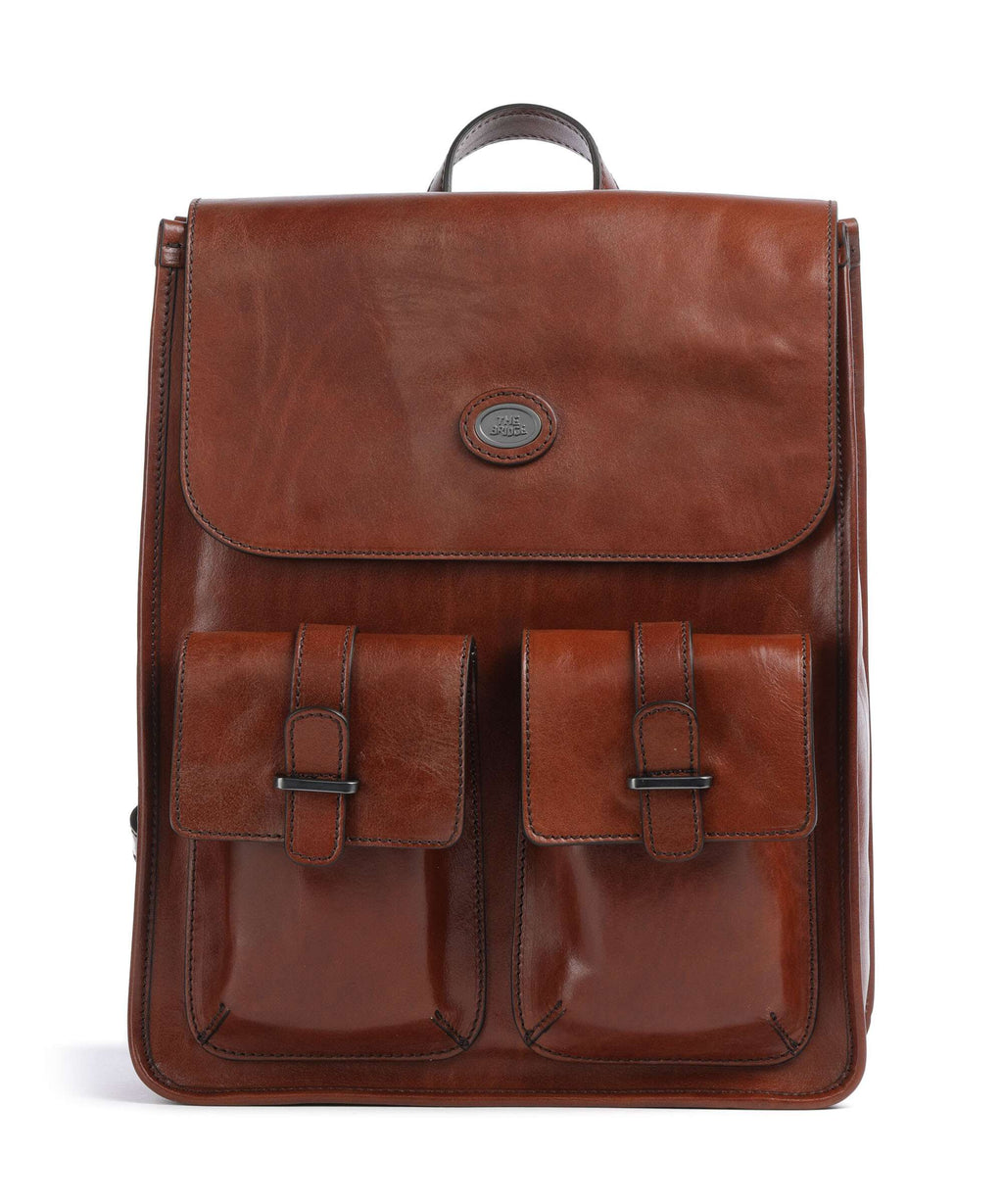 The Bridge Isaia Backpack marrone/rut scamosciato opaco