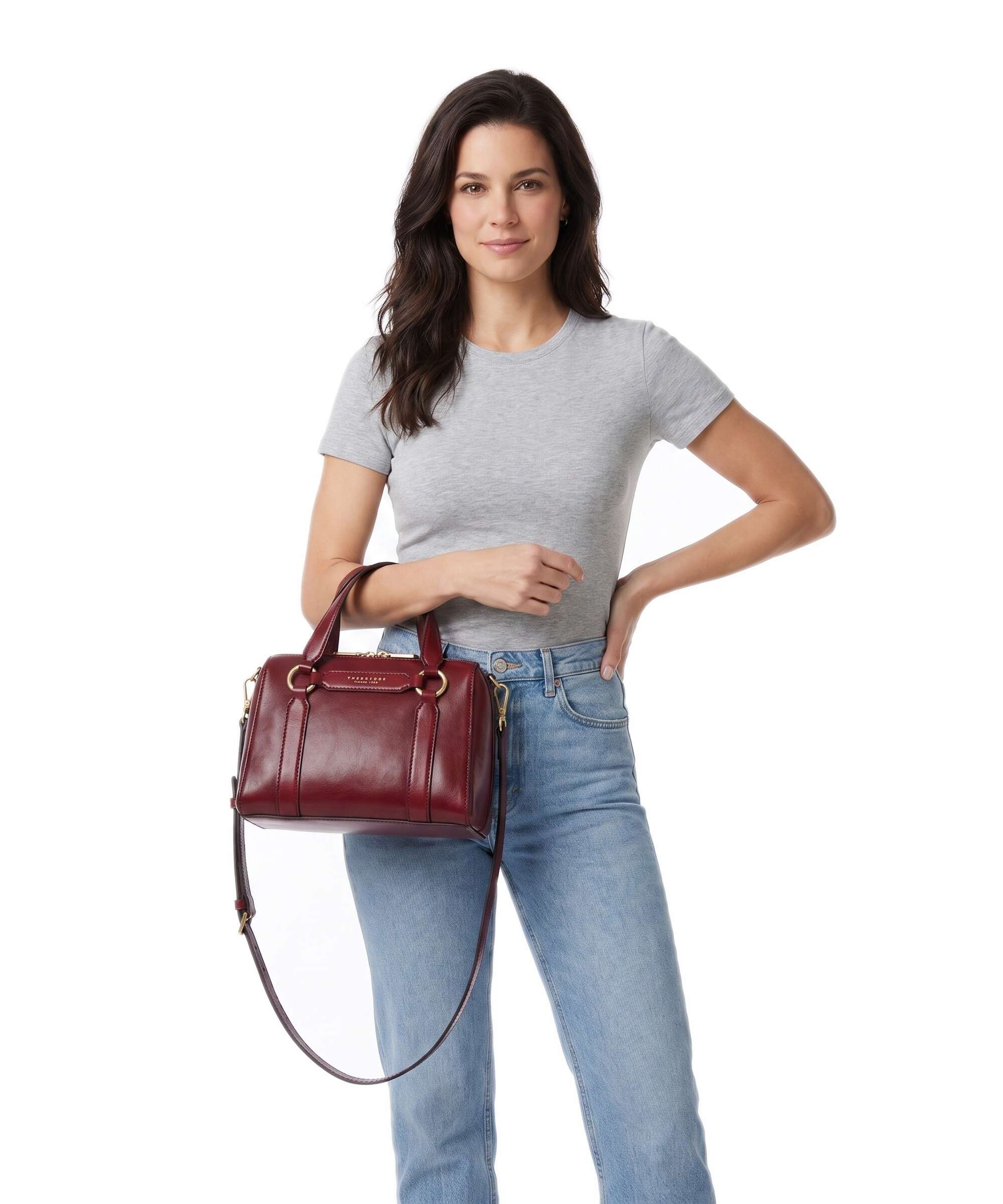The Bridge Laura Handbag barolo