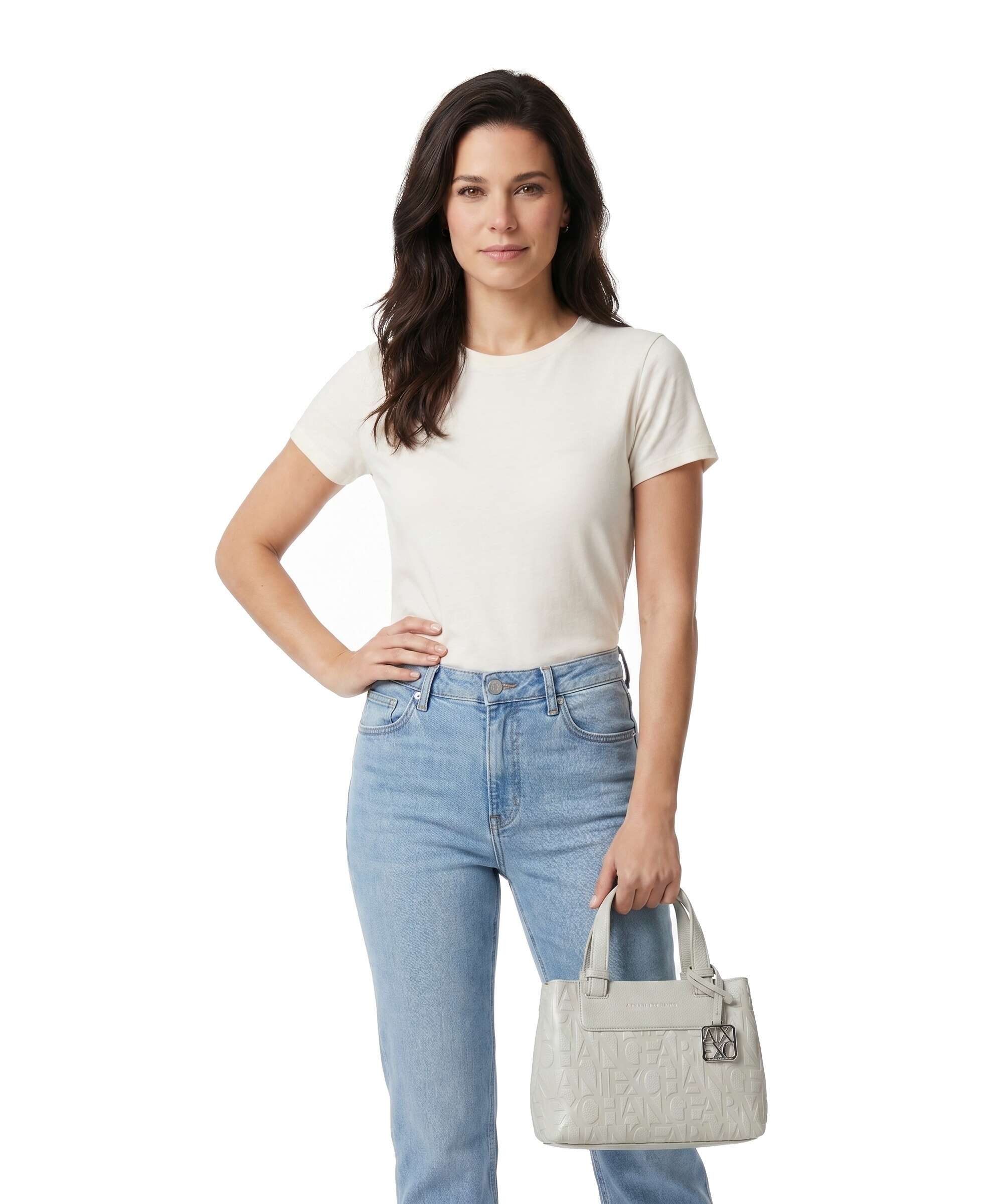 Armani Exchange Liz Monogram S Handbag dust