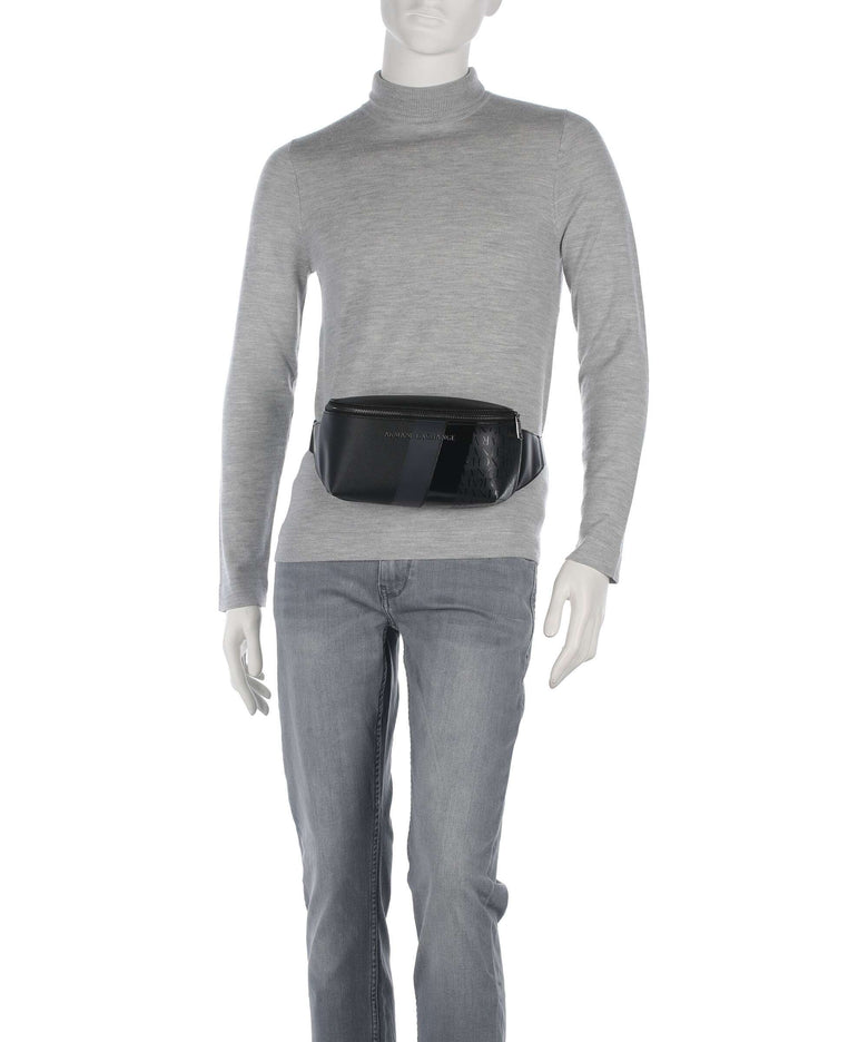 Armani Exchange Dylan Fanny pack black/gunmetal/shiny black