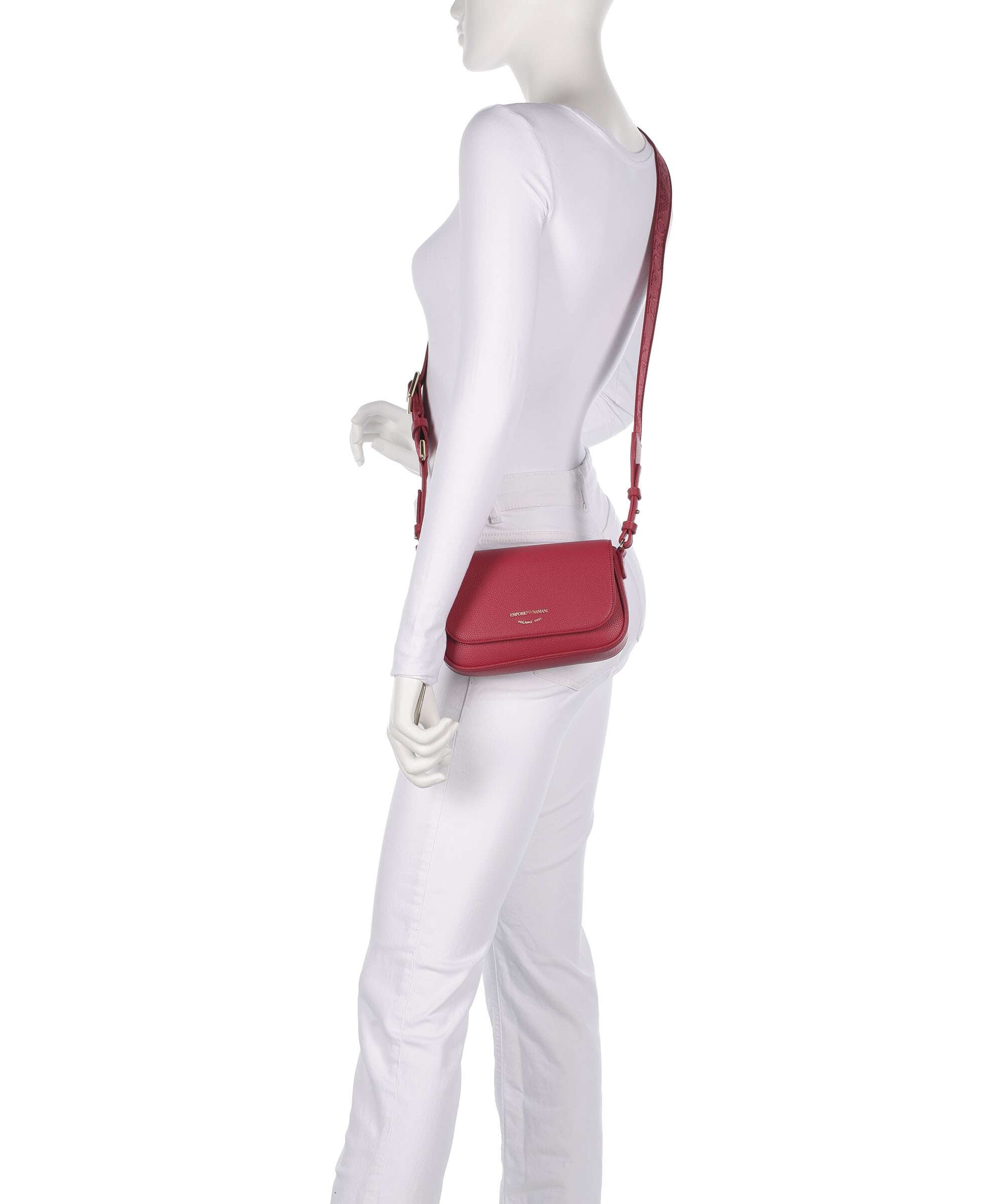 Emporio Armani Lilly Crossbody bag carminio/taupe