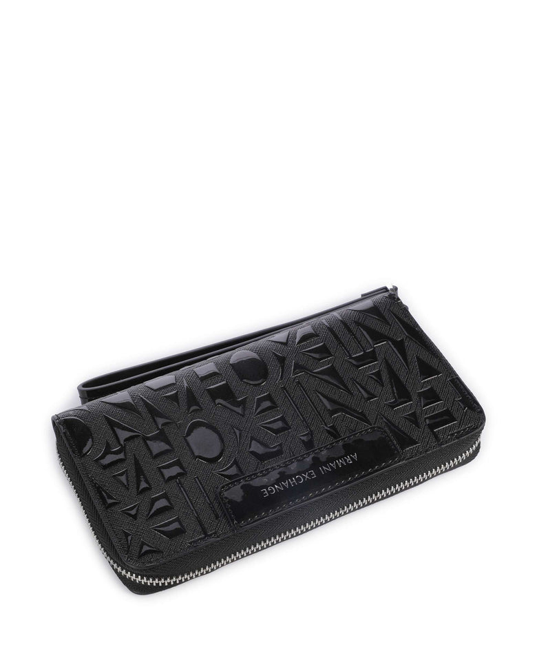 Armani Exchange Liz Patent Wallet black