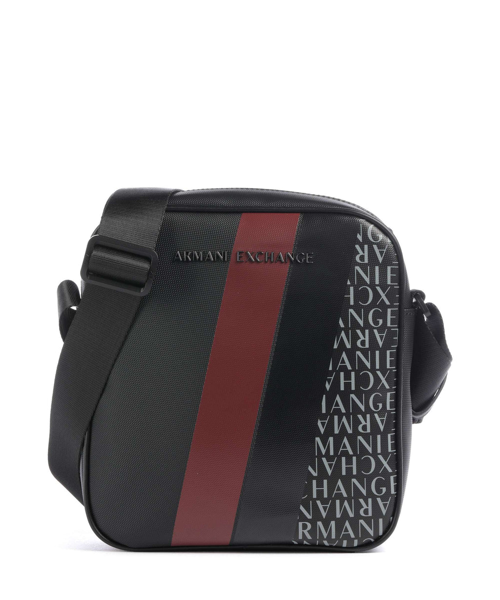 Armani Exchange Dylan Crossbody bag black/pomegranate/black shiny