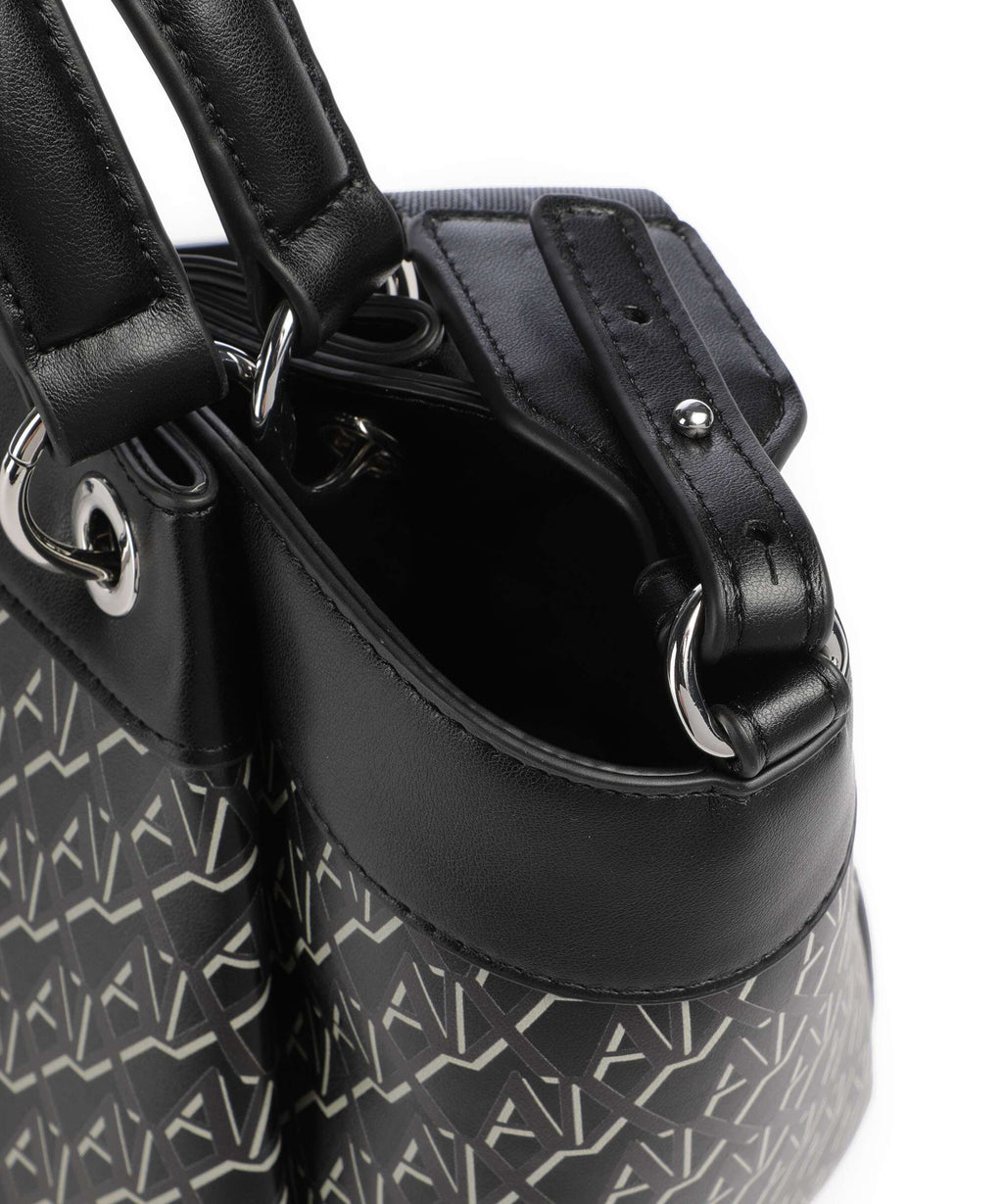 Armani Exchange Wave Monogram M Handbag black