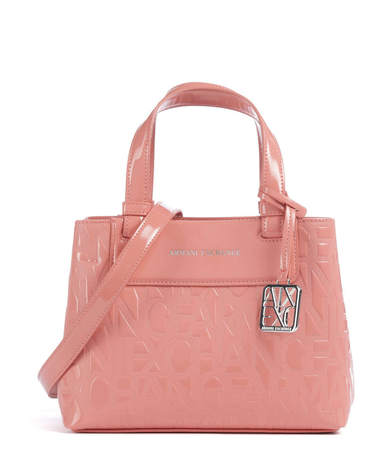 Armani Exchange Liz Patent S Handbag petal pop