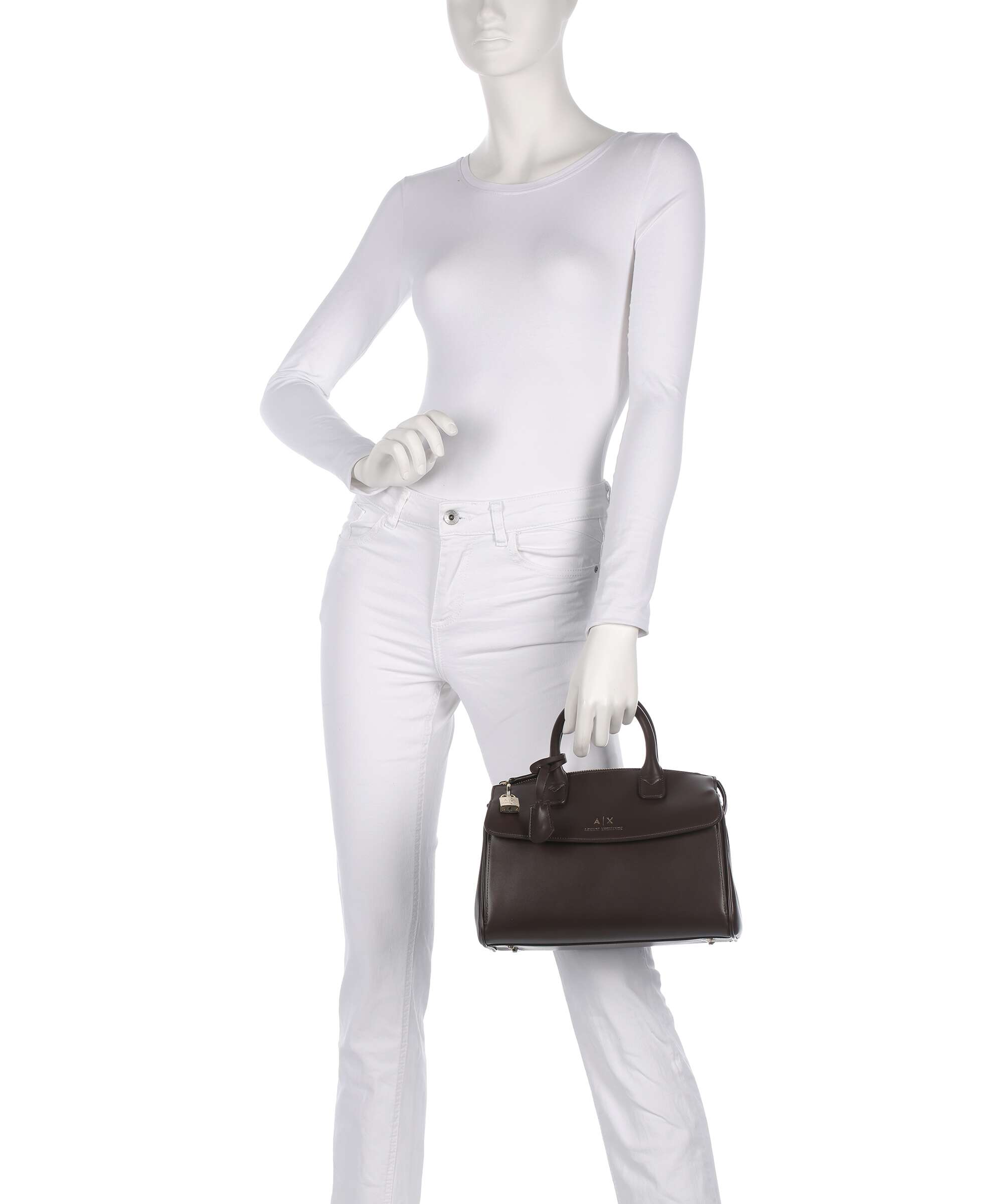 Armani Exchange Jane M Handbag hot fudge