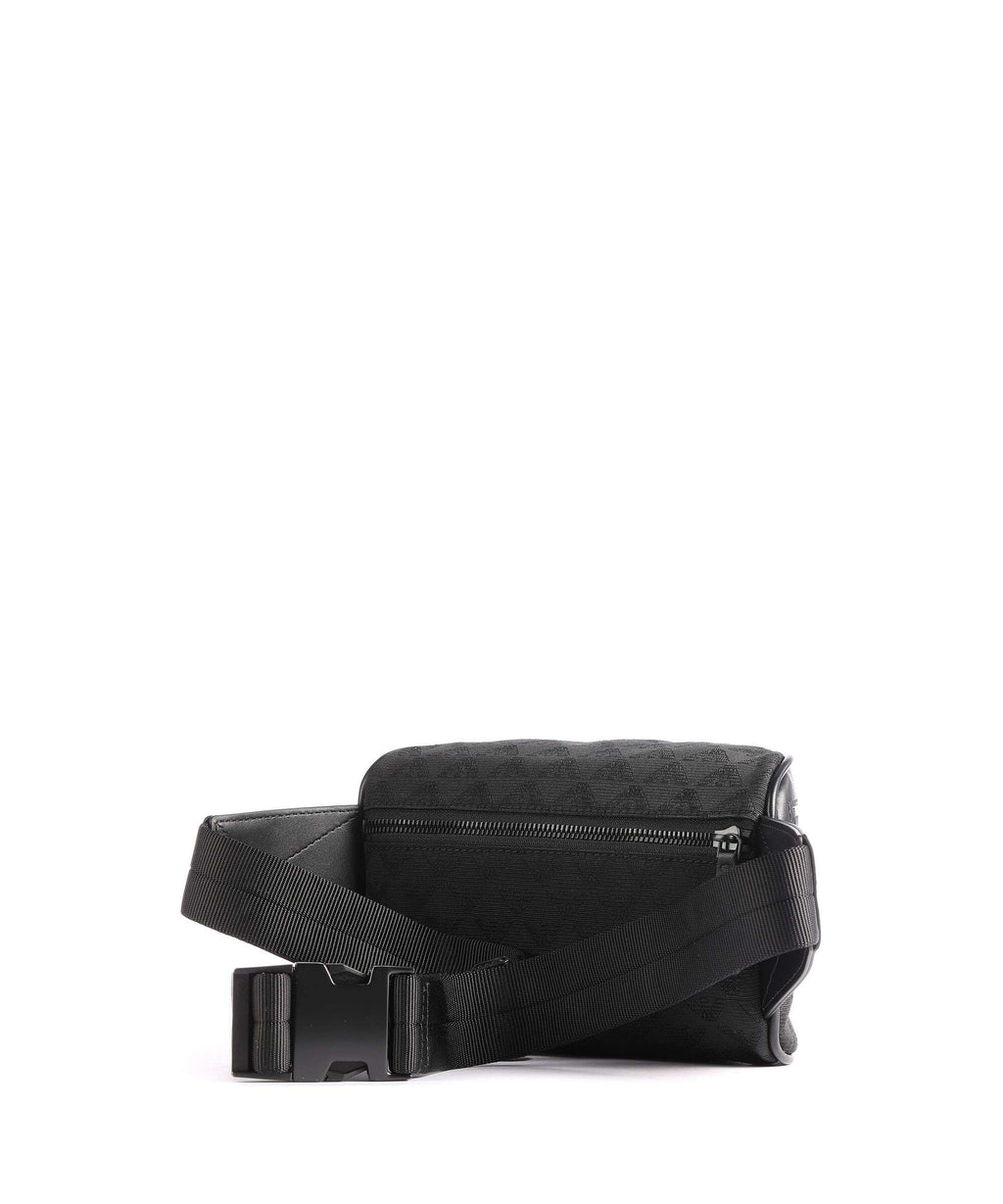 Emporio Armani Omnia Jacquard Belt bag black