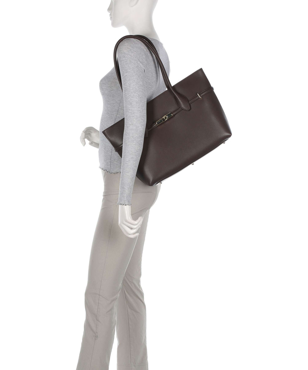 Furla Goccia L Tote bag cioccolato