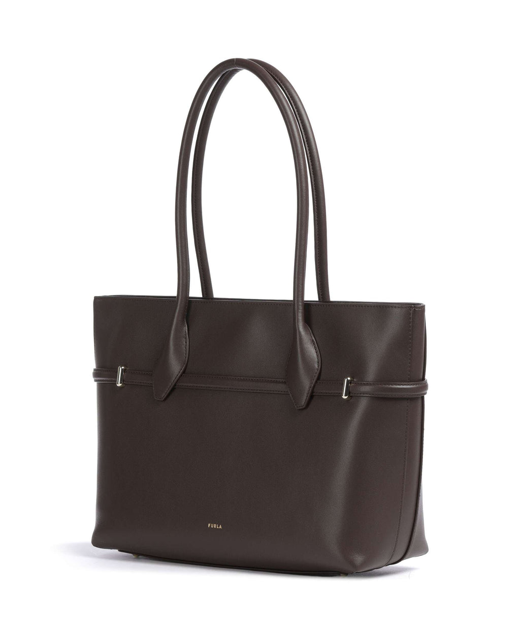 Furla Goccia L Tote bag cioccolato