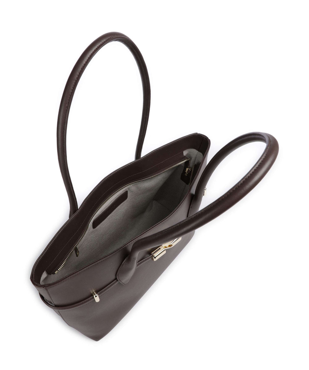 Furla Goccia L Tote bag cioccolato