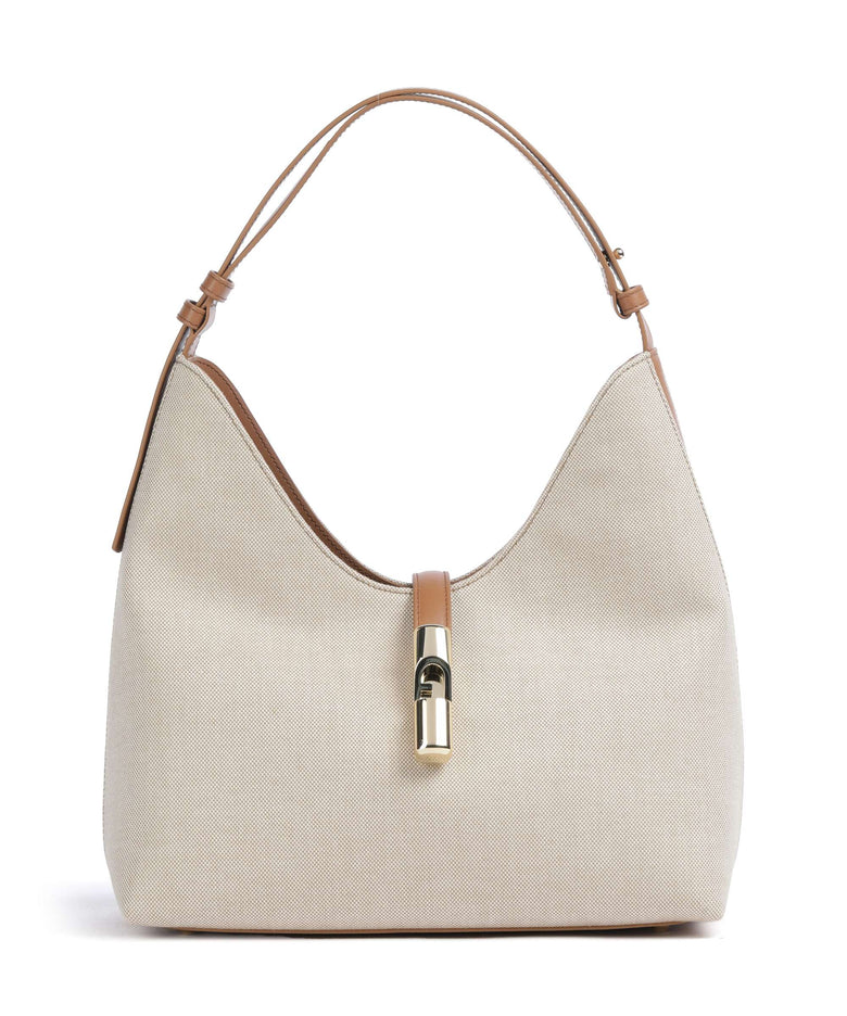 Furla Goccia M Hobo bag naturale/brandy