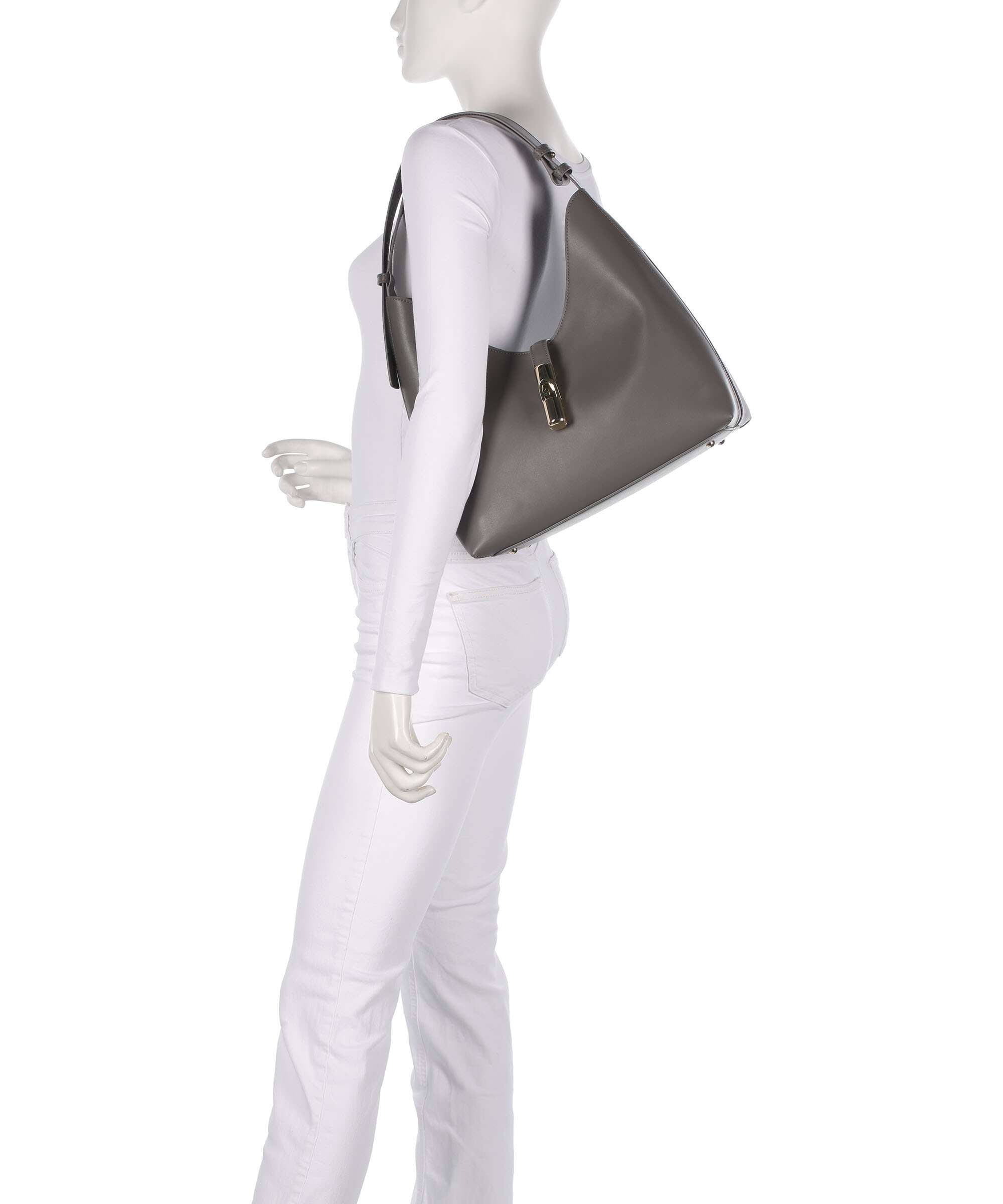 Furla Goccia M Hobo bag urban gray