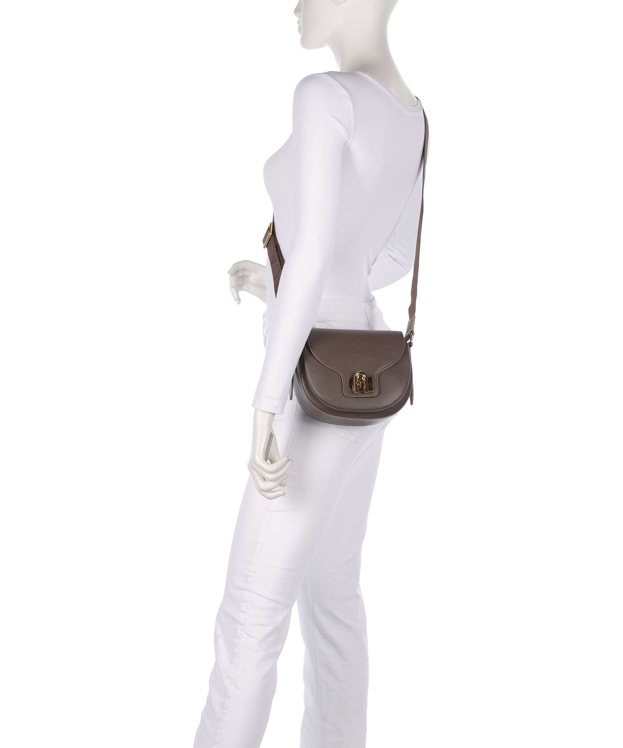 Furla Lotus Mini Crossbody bag toni mogano