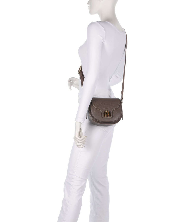 Furla Lotus Mini Crossbody bag toni mogano