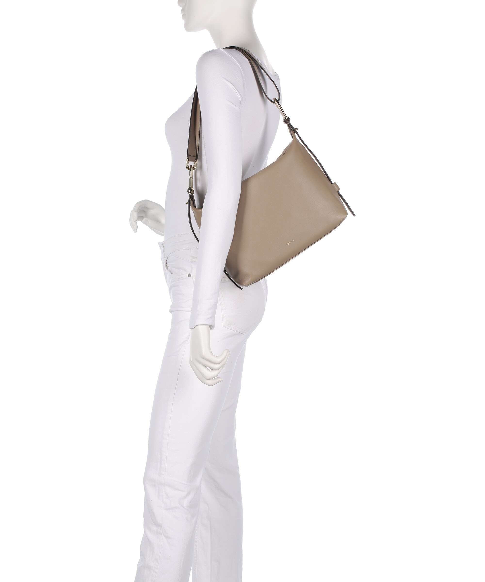 Furla Tonie M Hobo bag greige