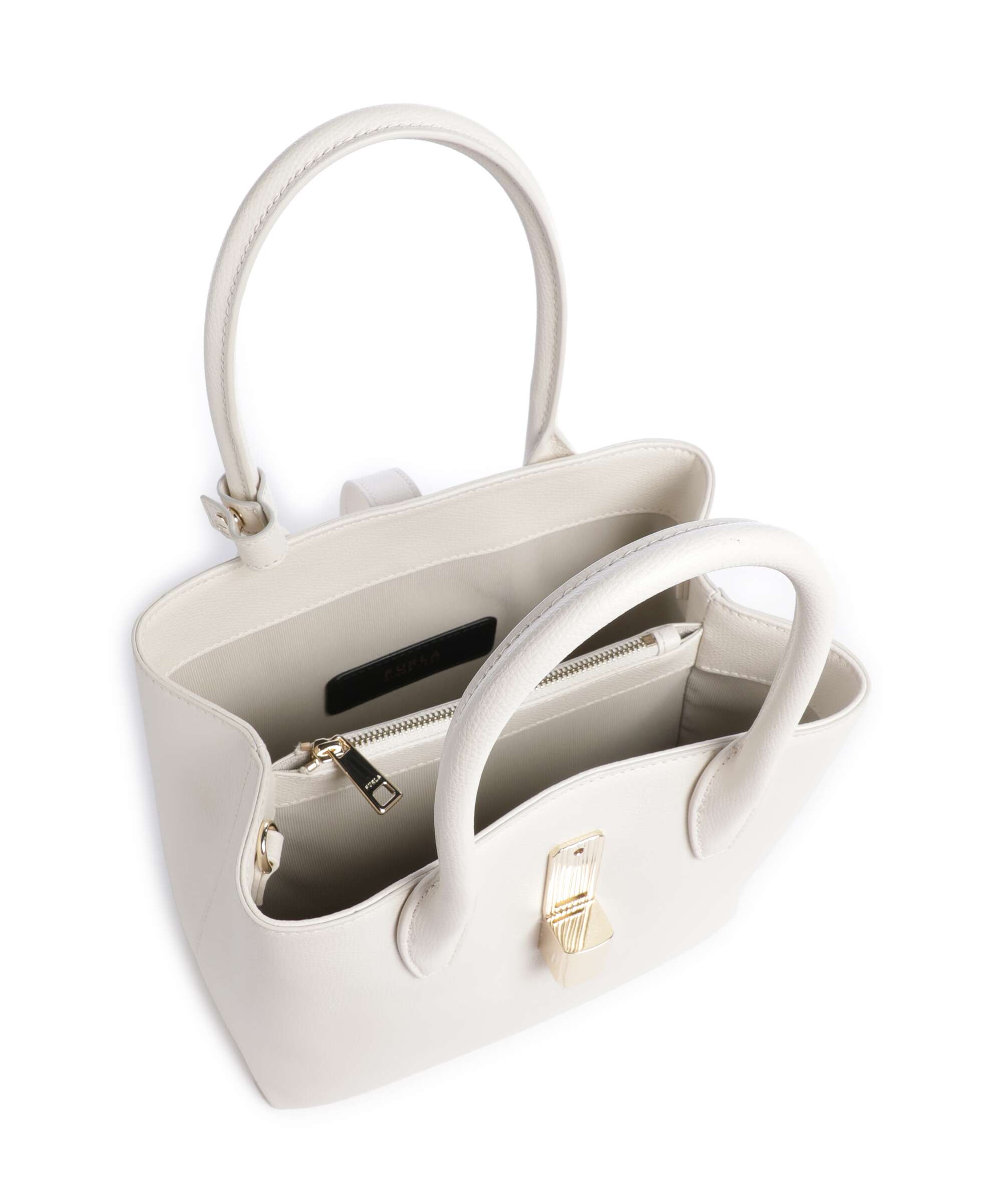 Furla Goccia S Handbag panna